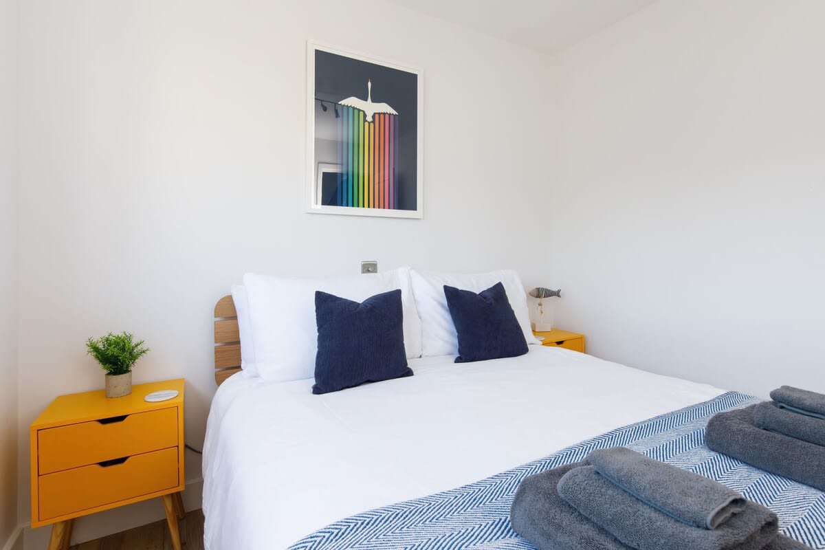 One bedroom is located on the ground floor with two upstairs.