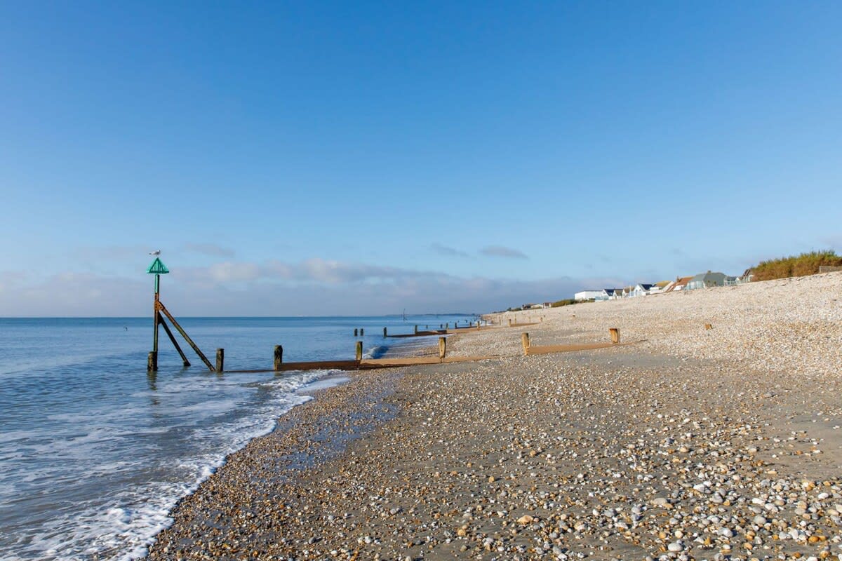 East Wittering beach is just steps away from the apartment.