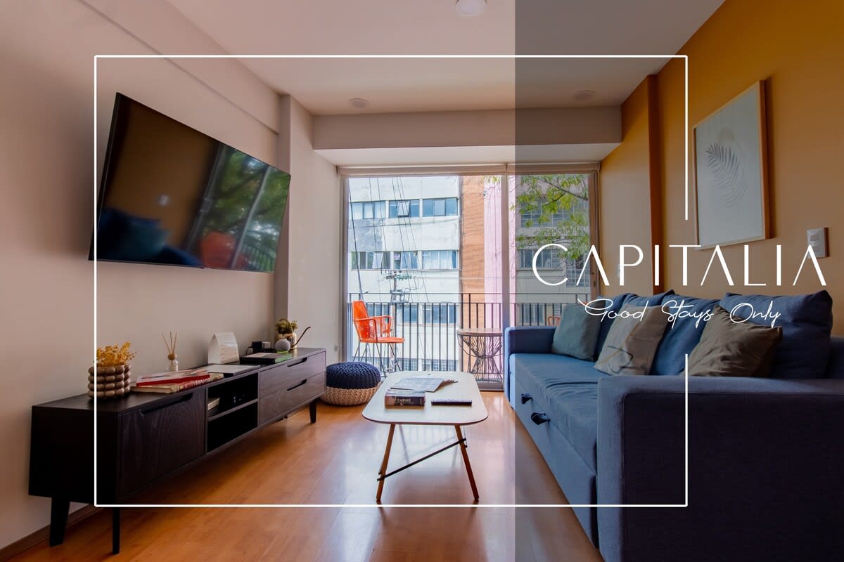 Contemporary 1BR with Balcony & Style - Foto 1