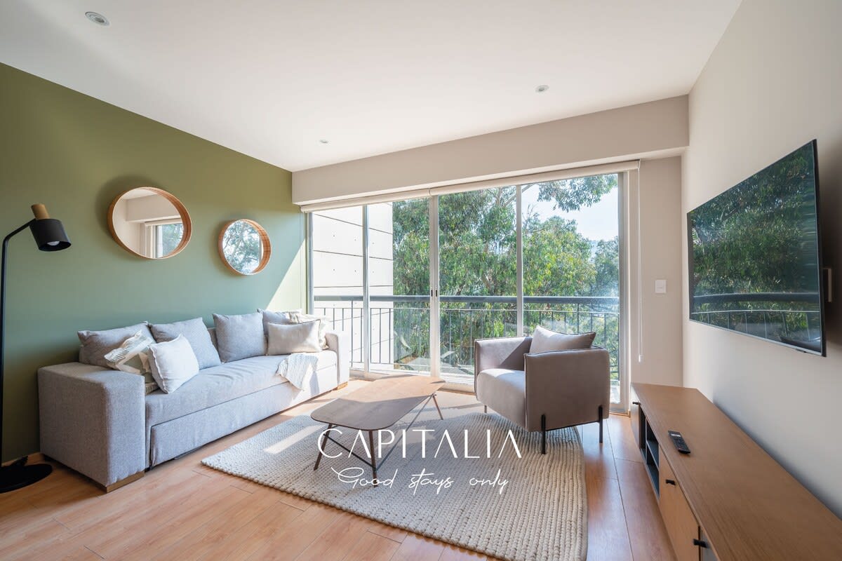 Modern 1BR in Santa Fe: Comfort, Parking & Style - Foto 1