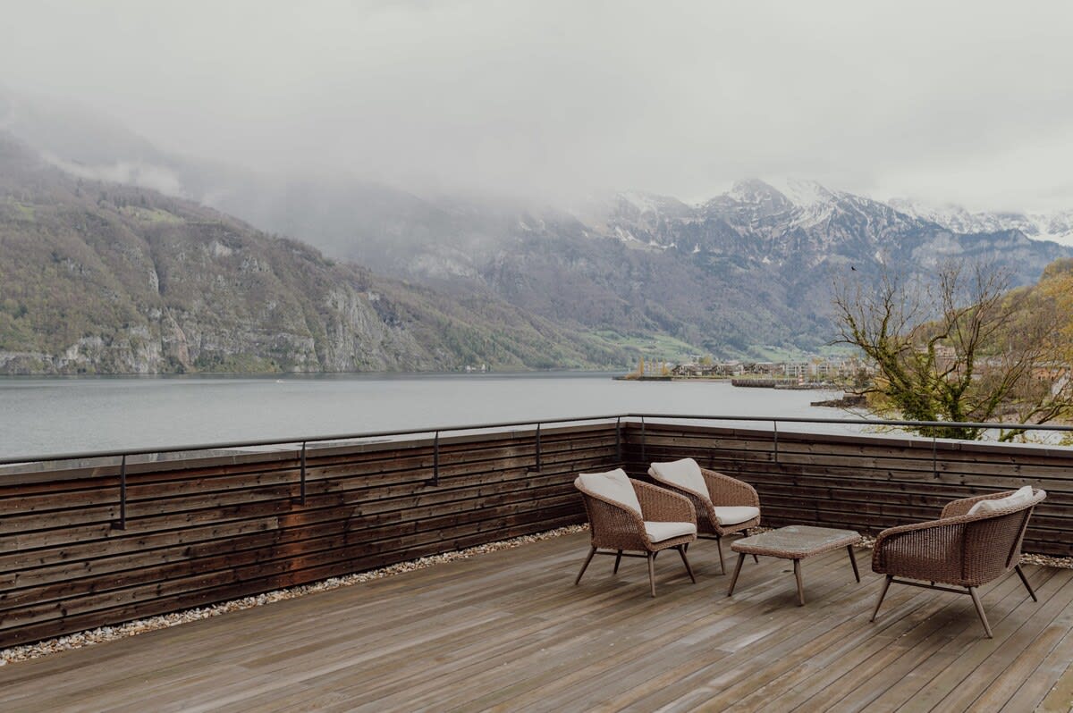 Lakefront House with Infinity Terrace — Unterterzen, Sankt Gallen — vacation rental