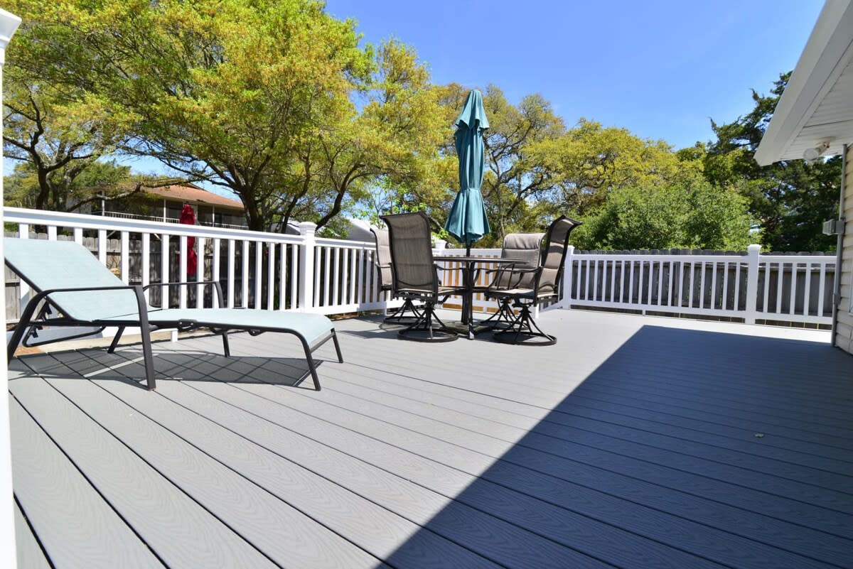 New Outdoor Deck with Seating