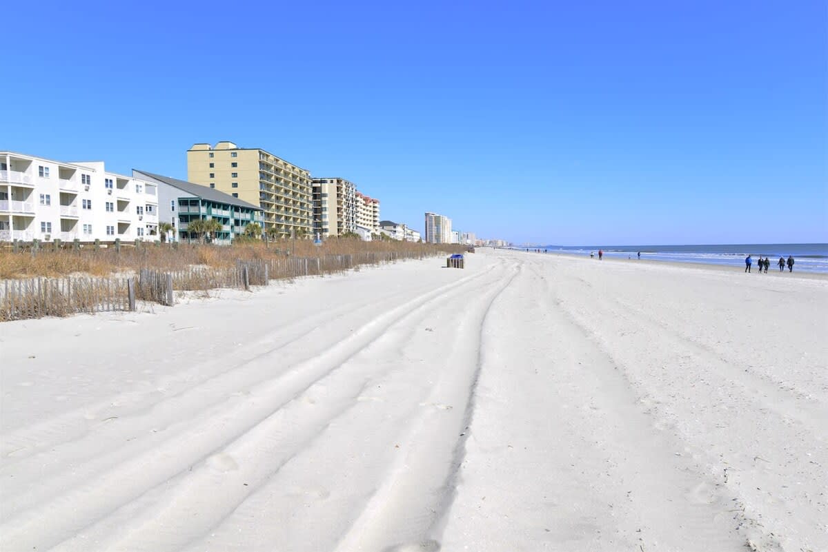 Endless Sandy Beach in North Myrtle