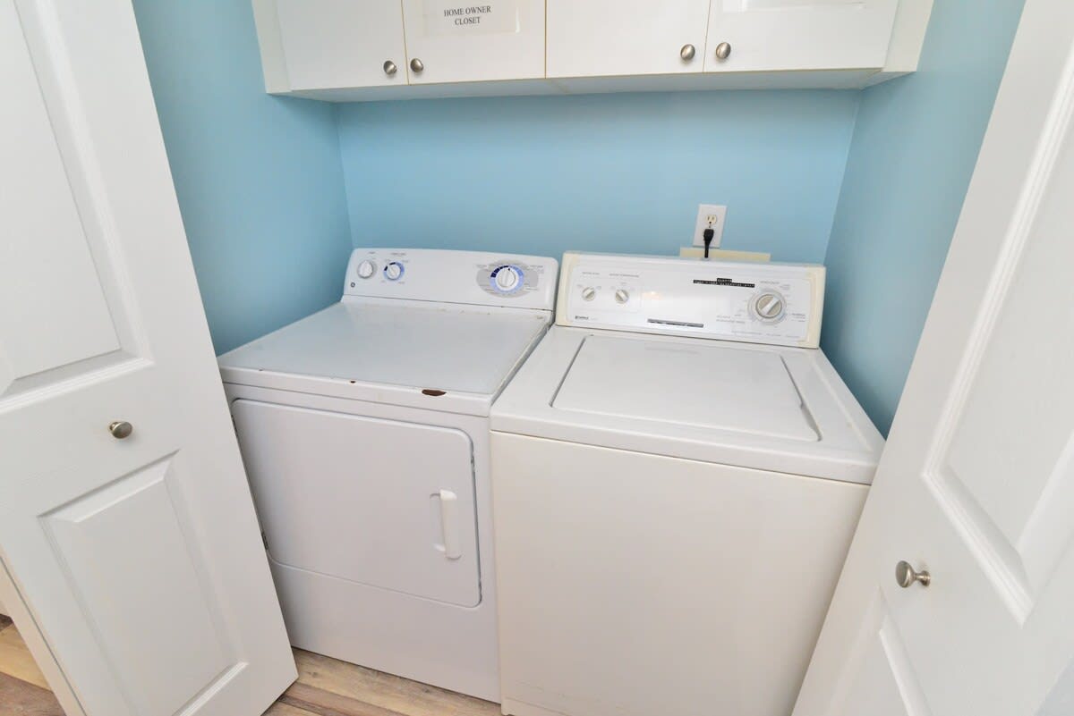 Washer and Dryer in Home