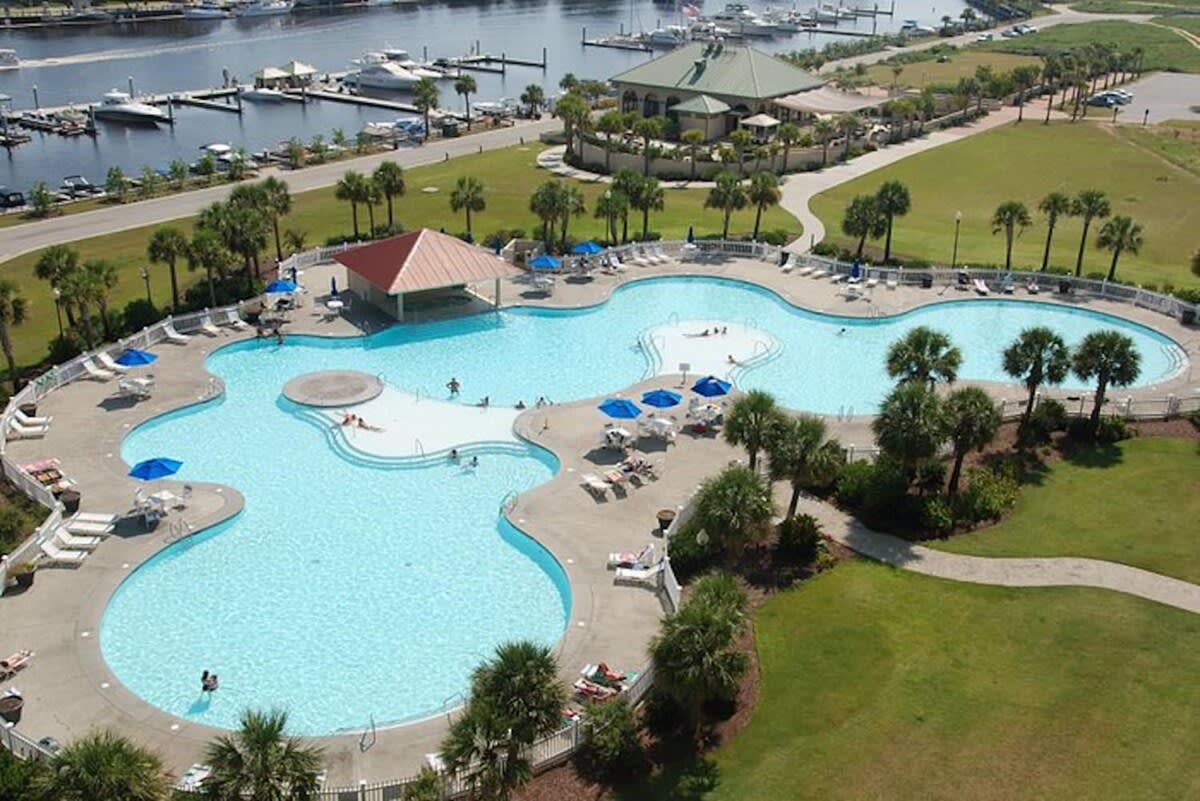 Aerial View of North Tower Pool