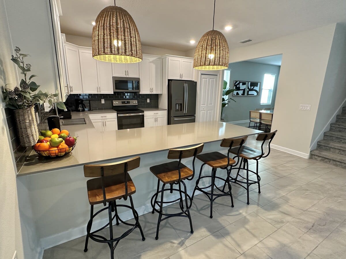 Dine-In Delight: Savor home-cooked meals in our stylish dining area.