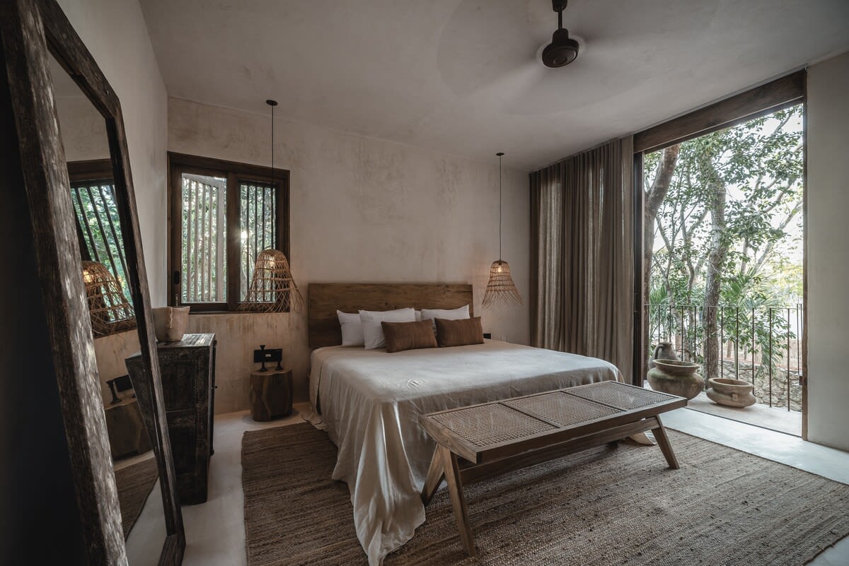 Bedroom two, with direct balcony access