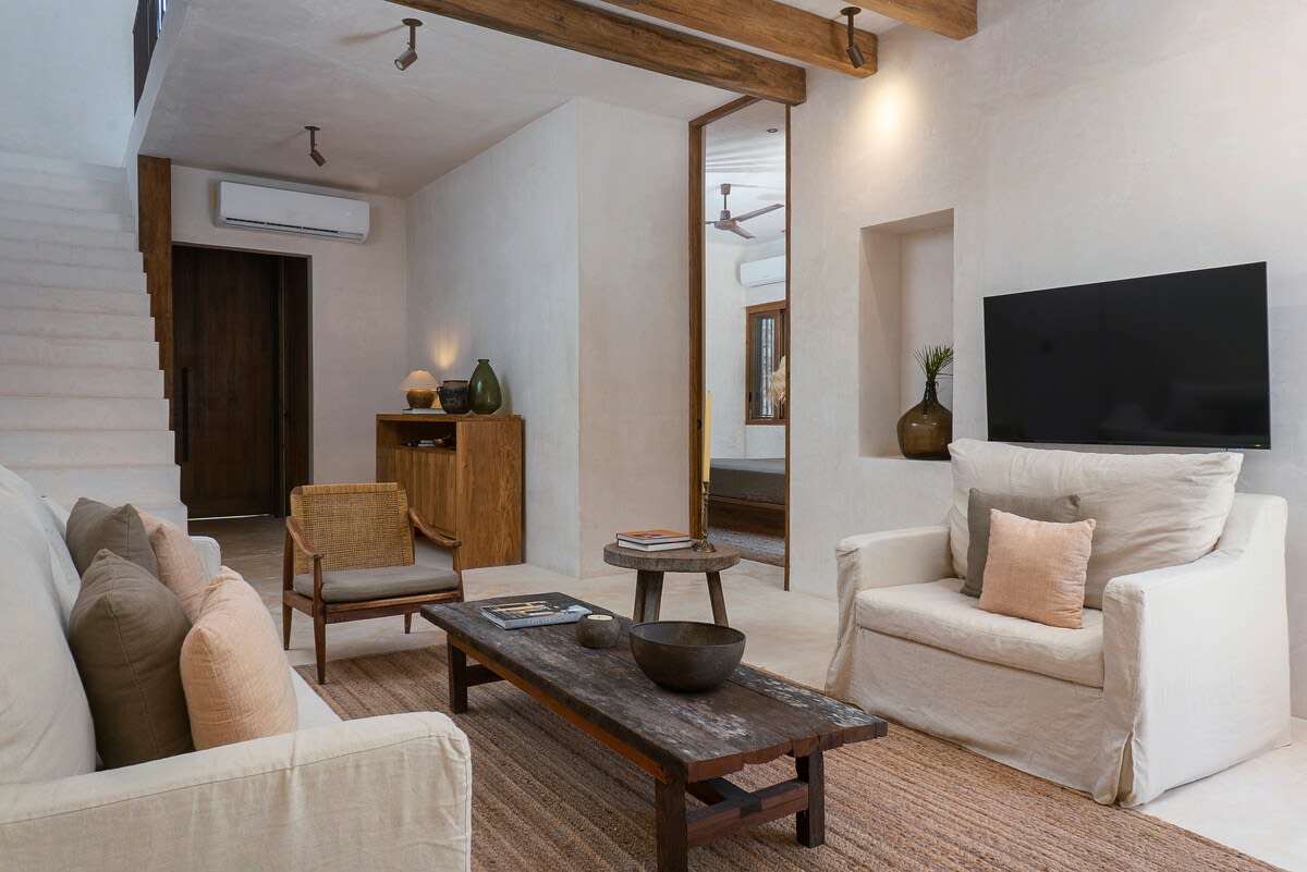 Beautiful living room located on the ground floor.