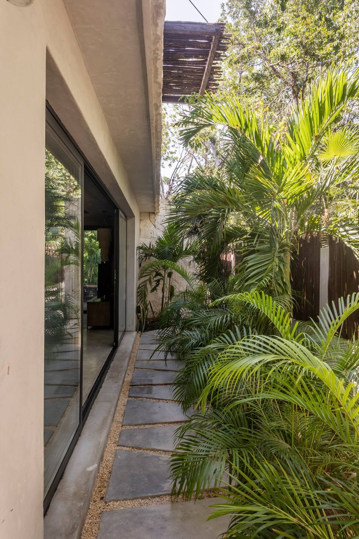Side entrance to the villa