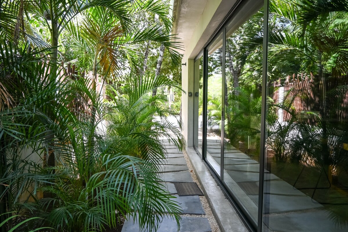 Lush greenery surrounding the villa for added privacy