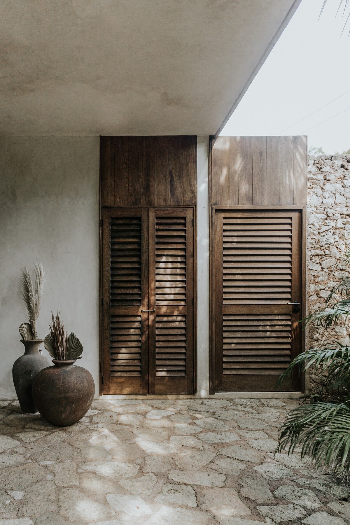 Decoration in the private patio.