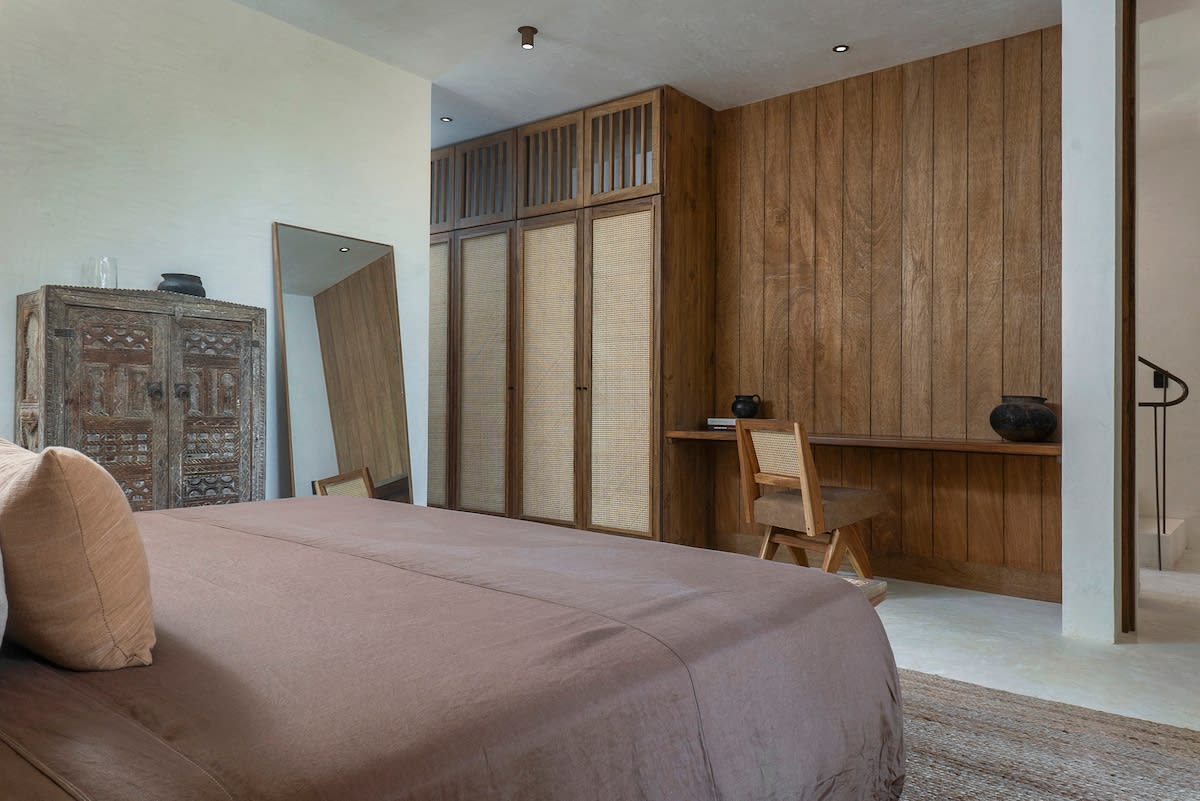 Bedroom #3: Master bedroom with ensuite bathroom and work area. 