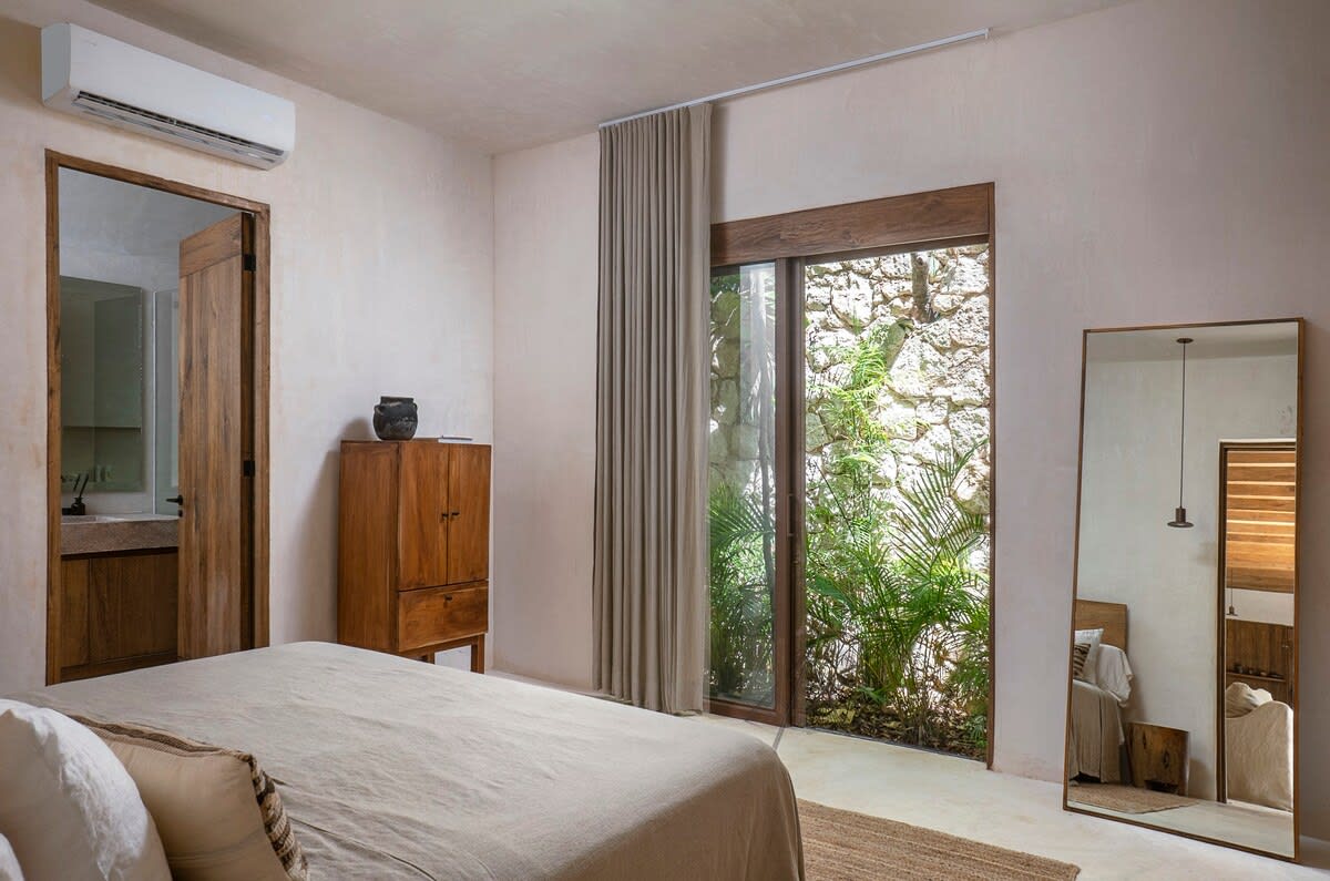 Bedroom with a full bathroom located on the second floor.
