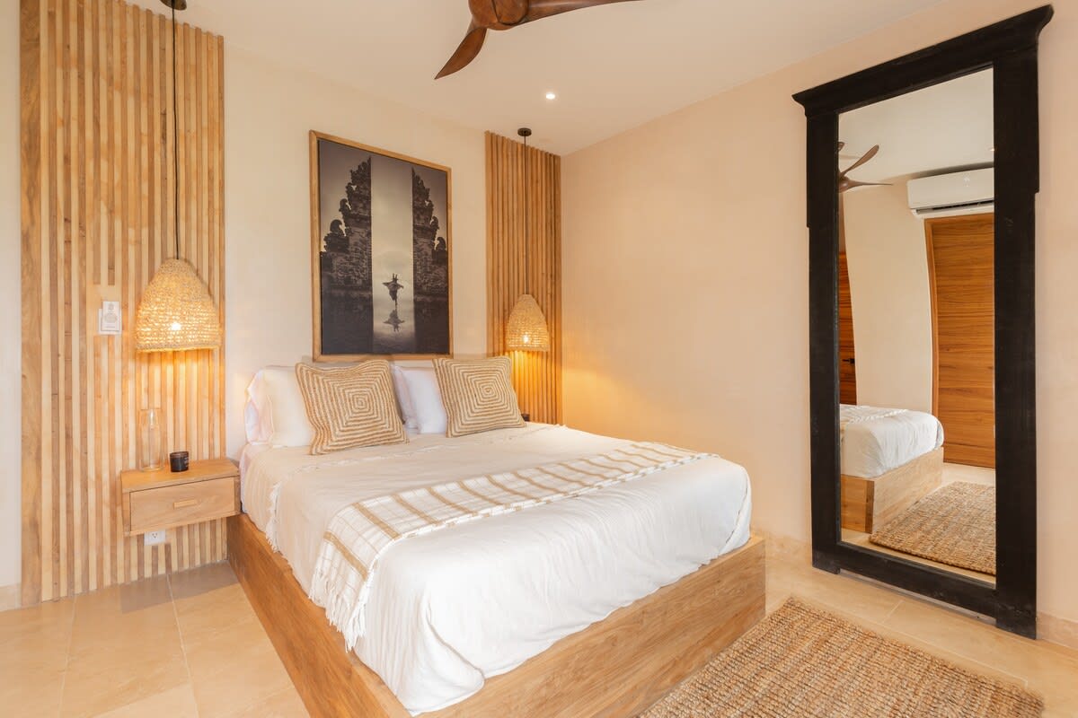 Bedroom #3, with air conditioner & fan