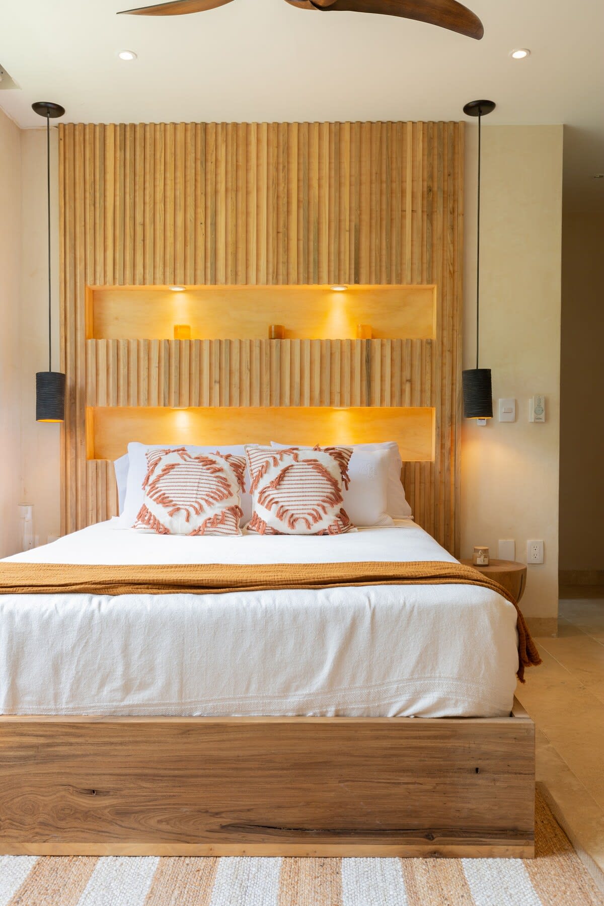 Bedroom #2, with ensuite kitchen, dining area, sofa, smart tv