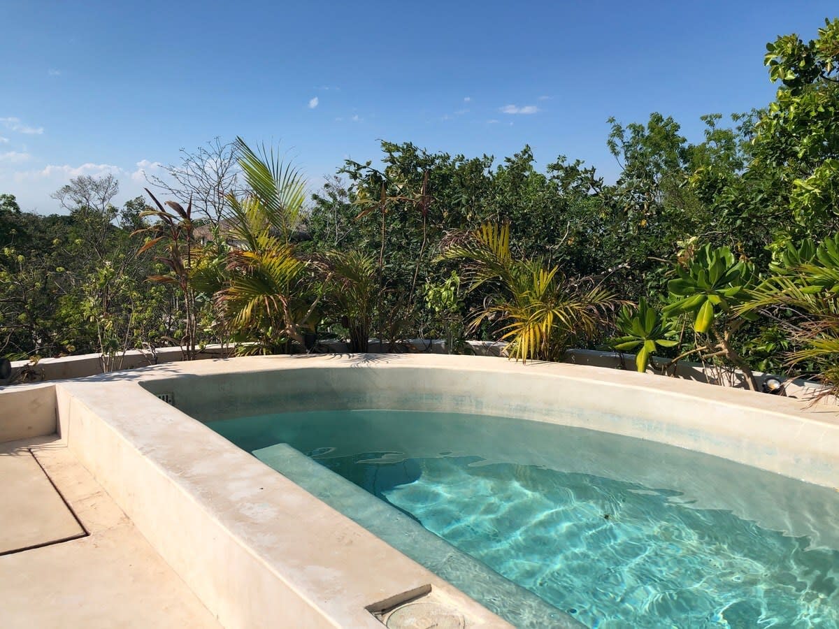 Private plunge pool located in the patio of the penthouse.