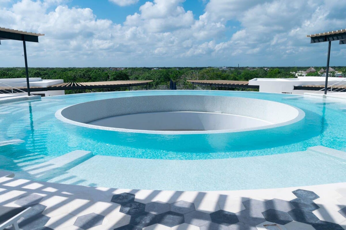 Pool located on the terrace.