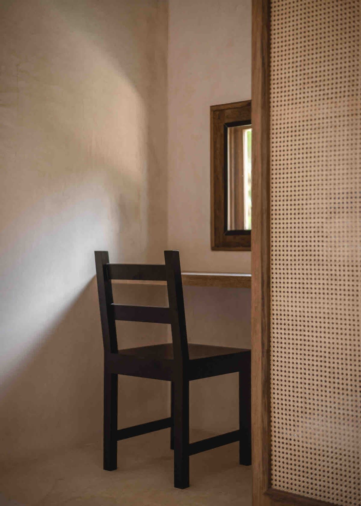 Dedicated workspace in main floor bedroom