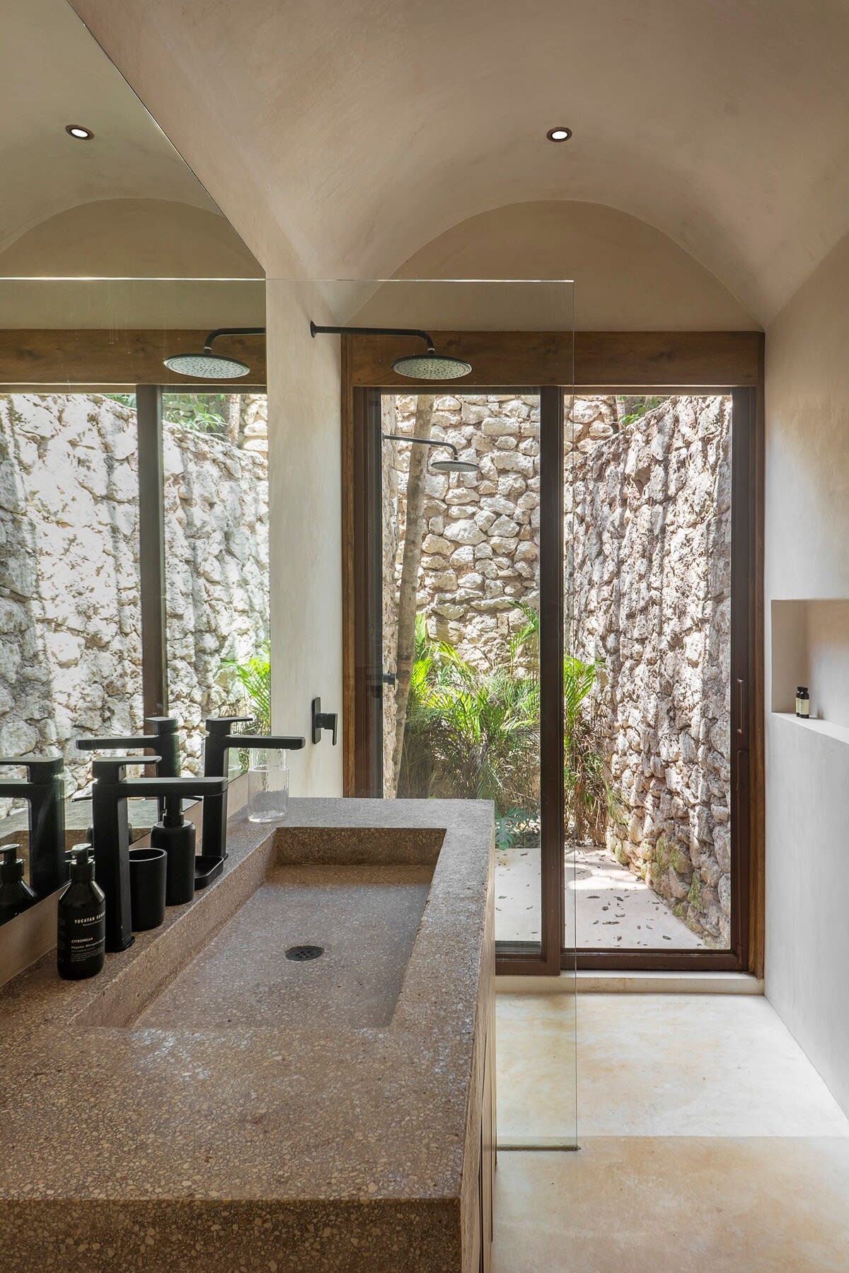 Outdoor shower in the main floor ensuite