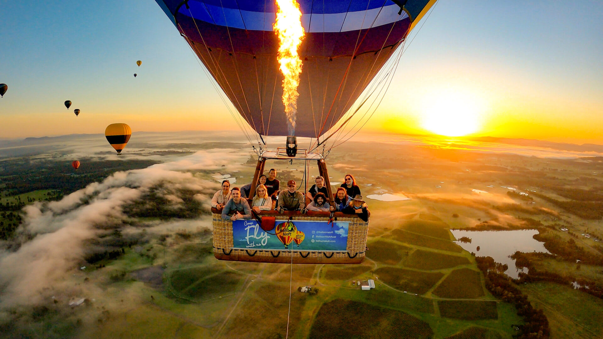 Romantic Balloon Ride over the Hunter Valley