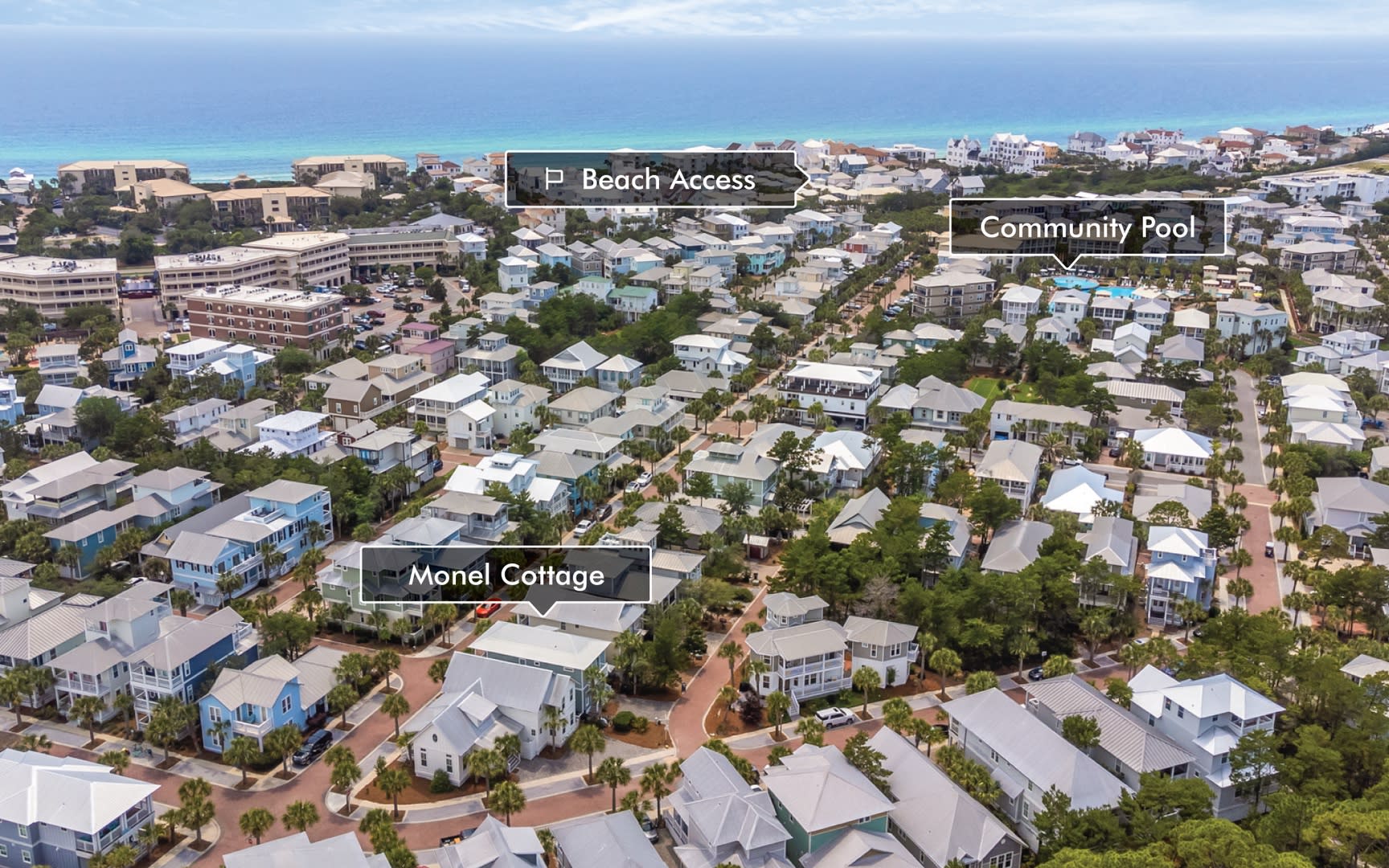 Monel Cottage at Seacrest Beach on 30A