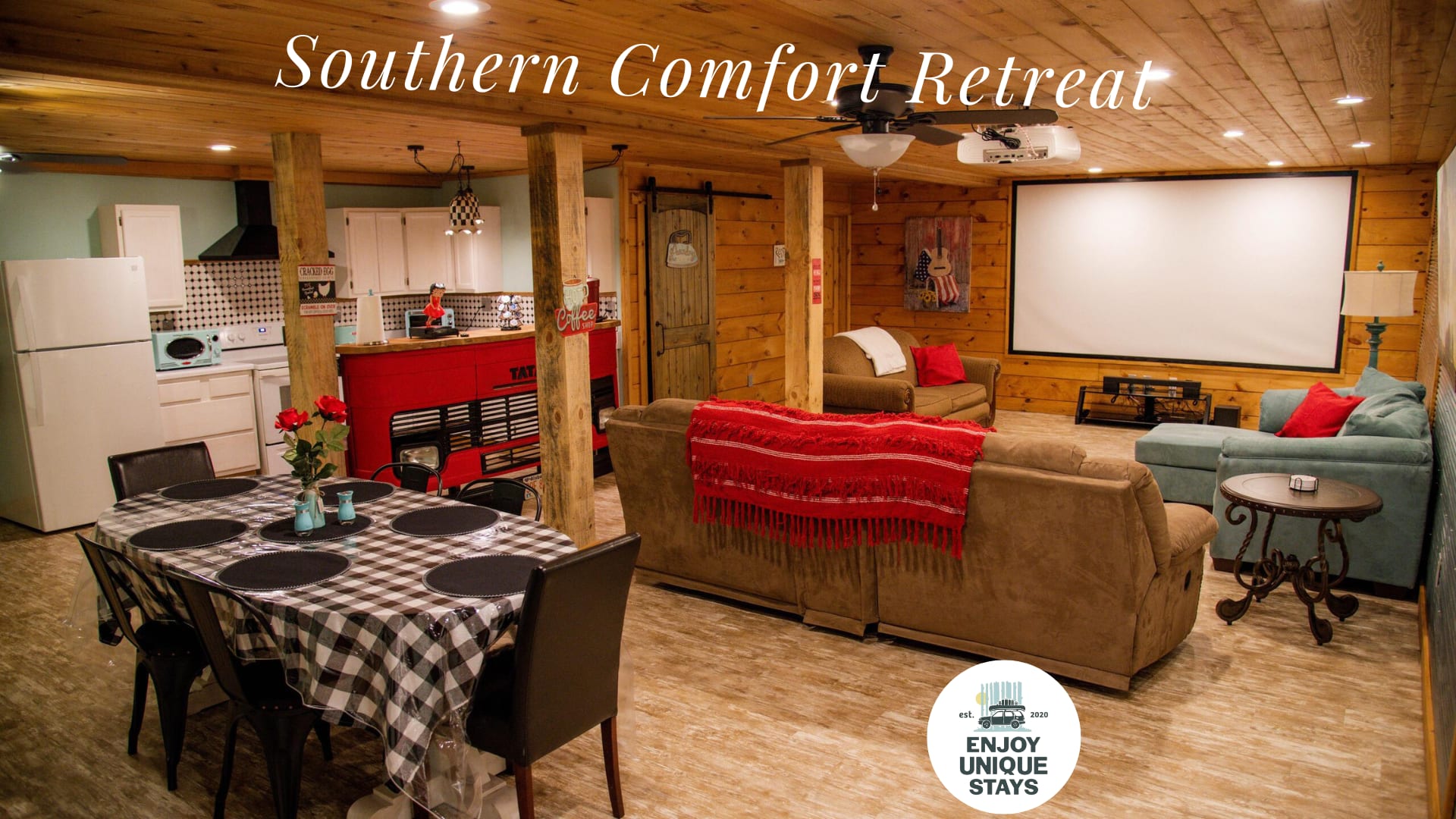 Southern Comfort Retreat with a private hot tub