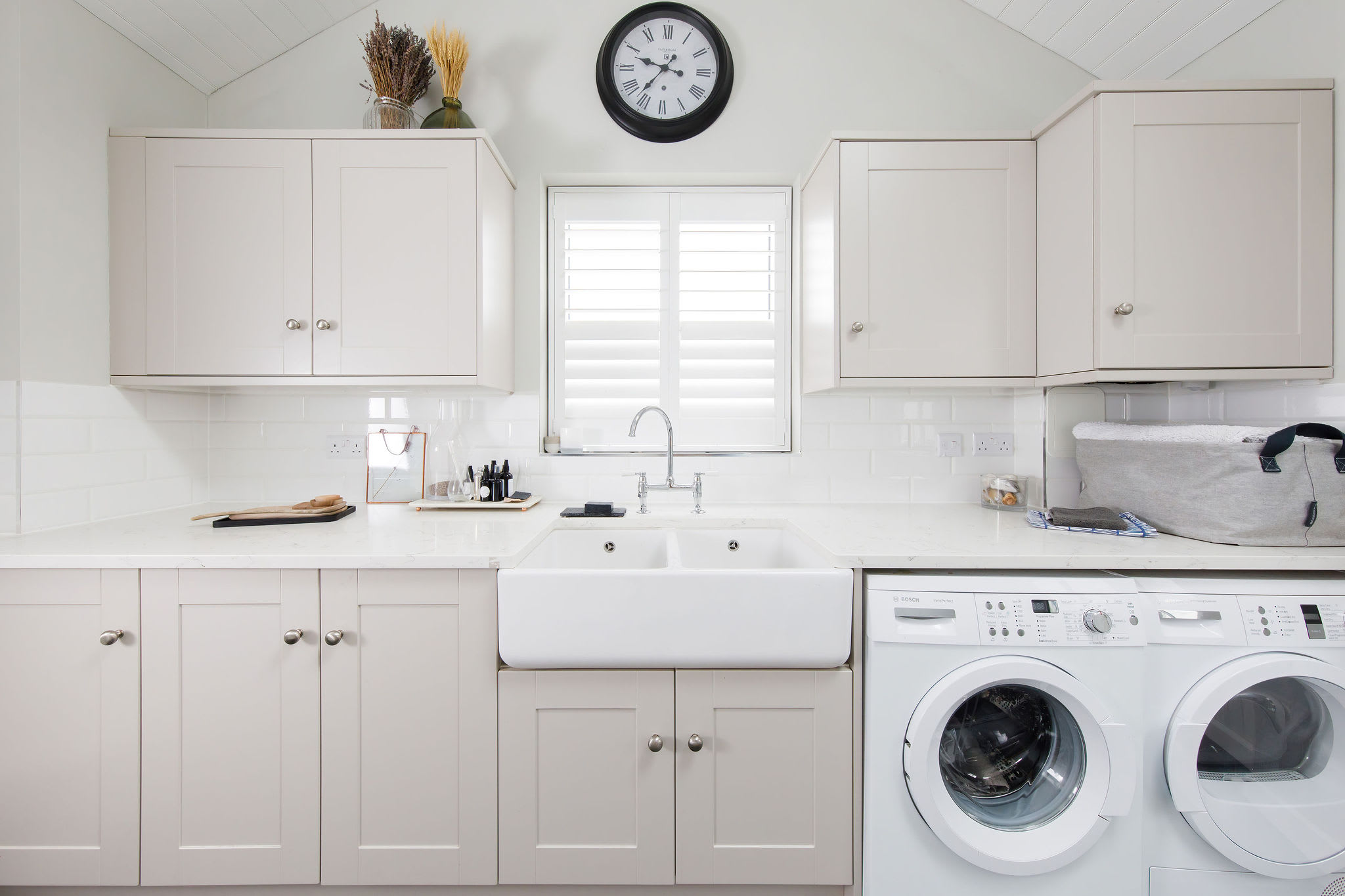 You won't be taking dirty washing home from this home!