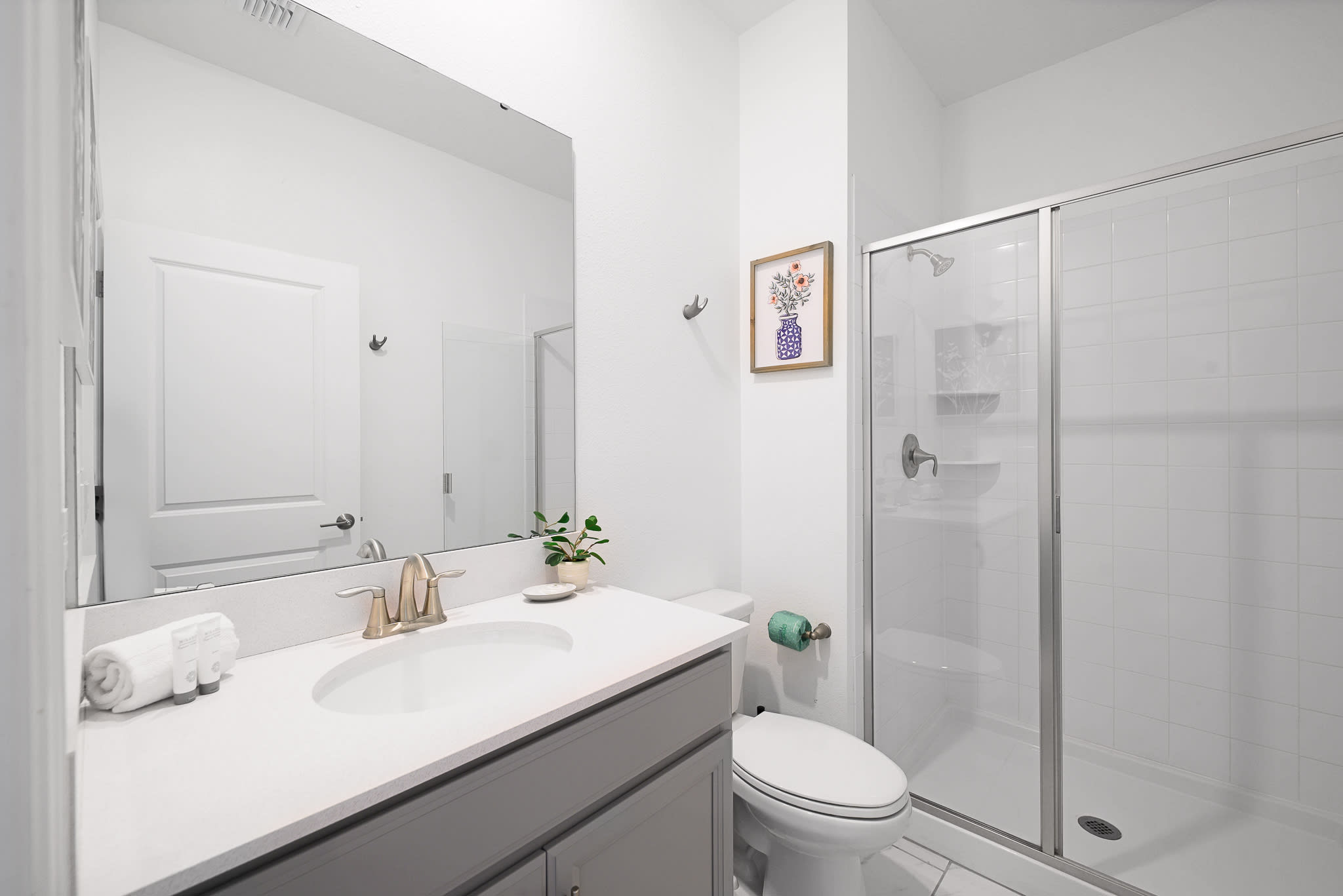 Sparkling Ensuite Bathroom With Modern Shower And Fixtures