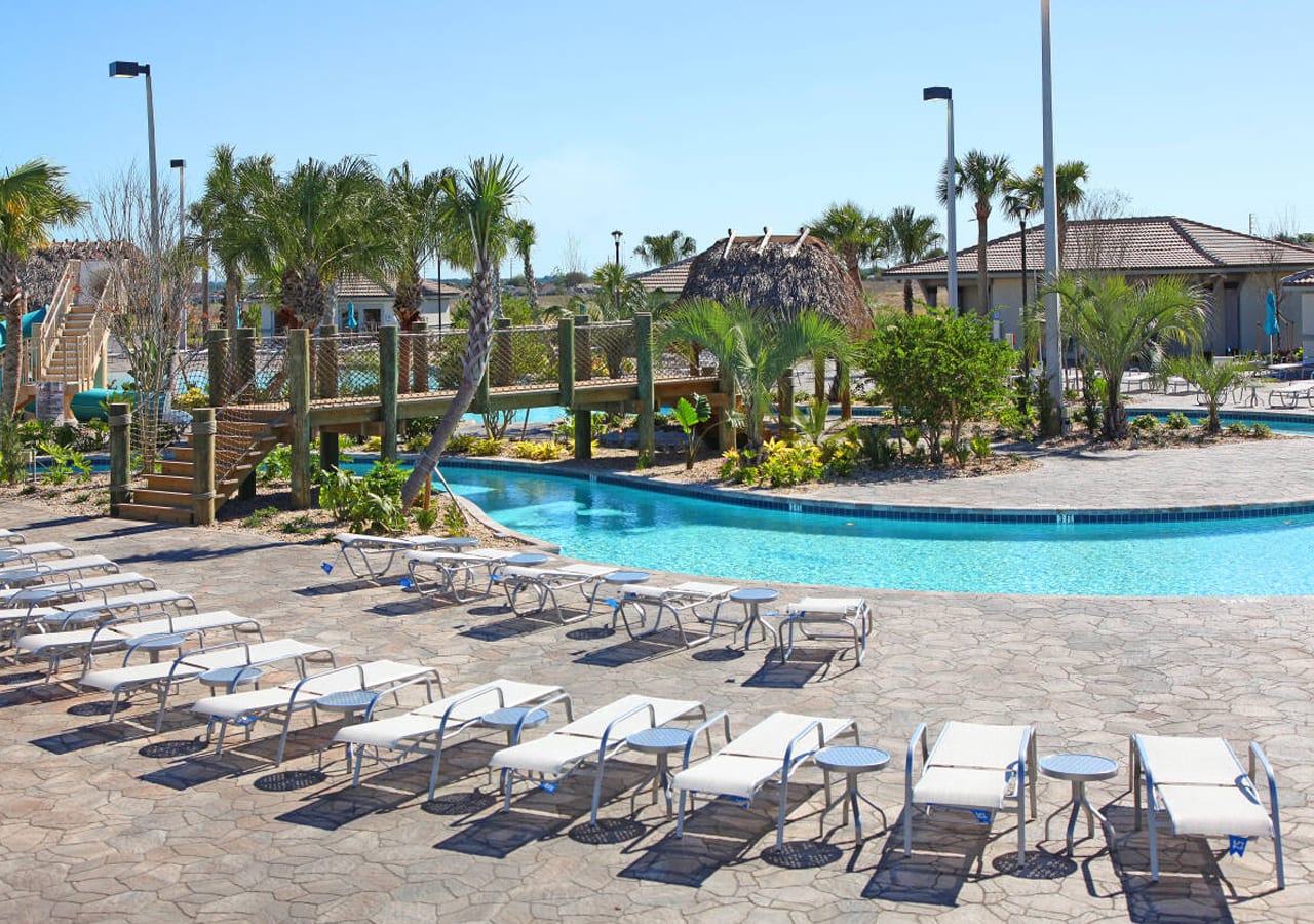 Sun Loungers at the Resort