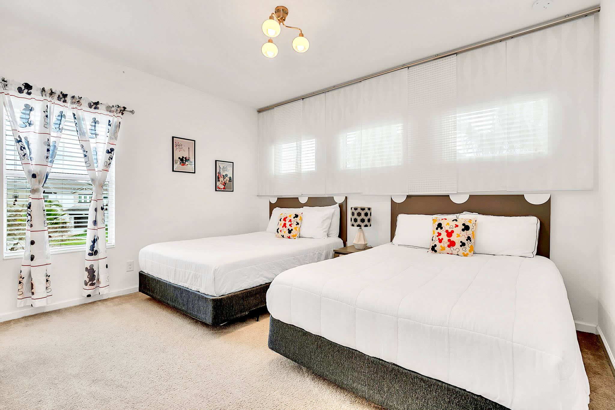 Comfortable Twin Bedroom With Ample Space And Charming Decor
