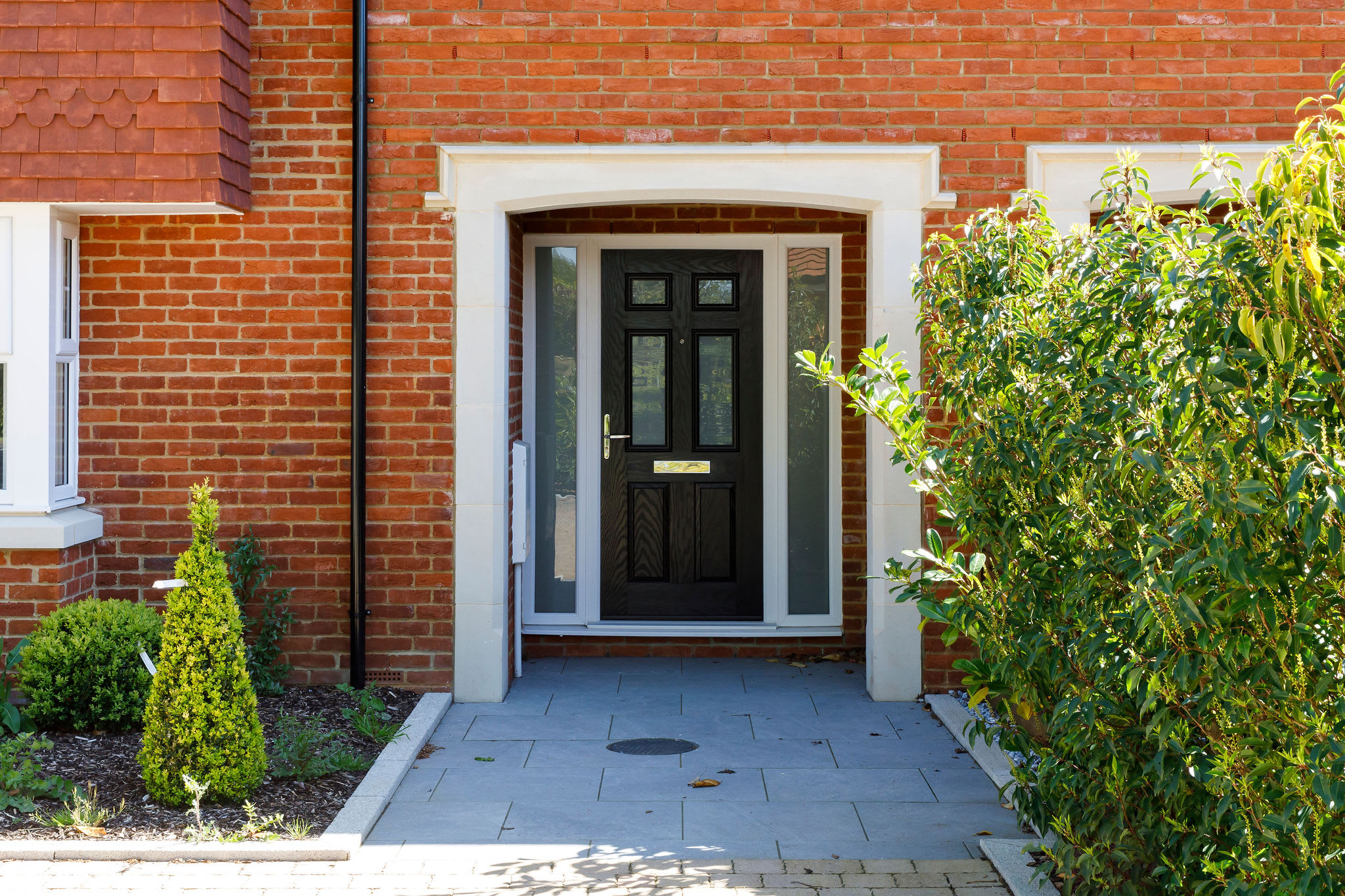 The home has luxury touches indoor and out.