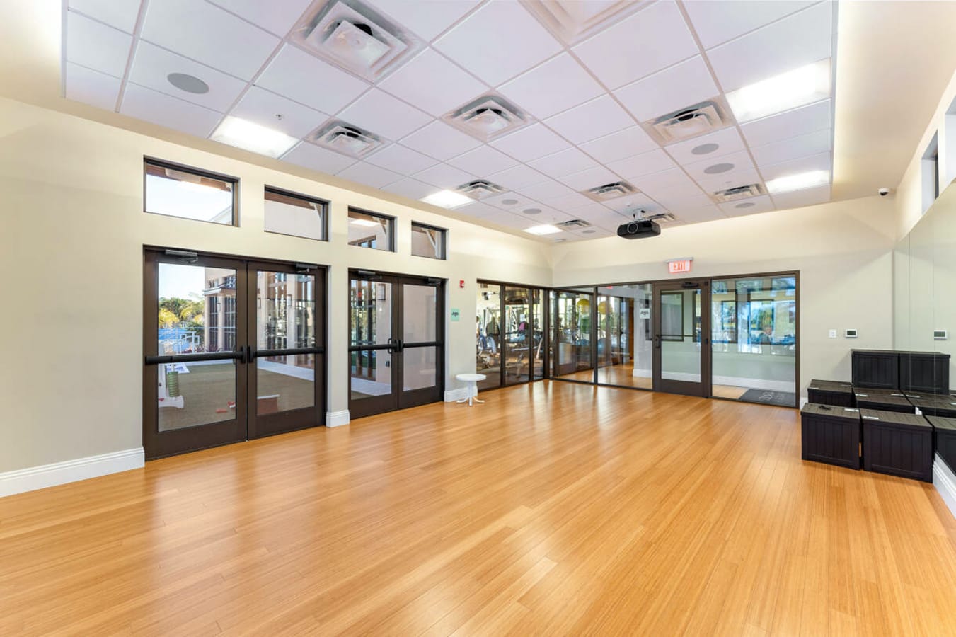You can workout in the large fitness center at the clubhouse, complete with an aerobic studio.