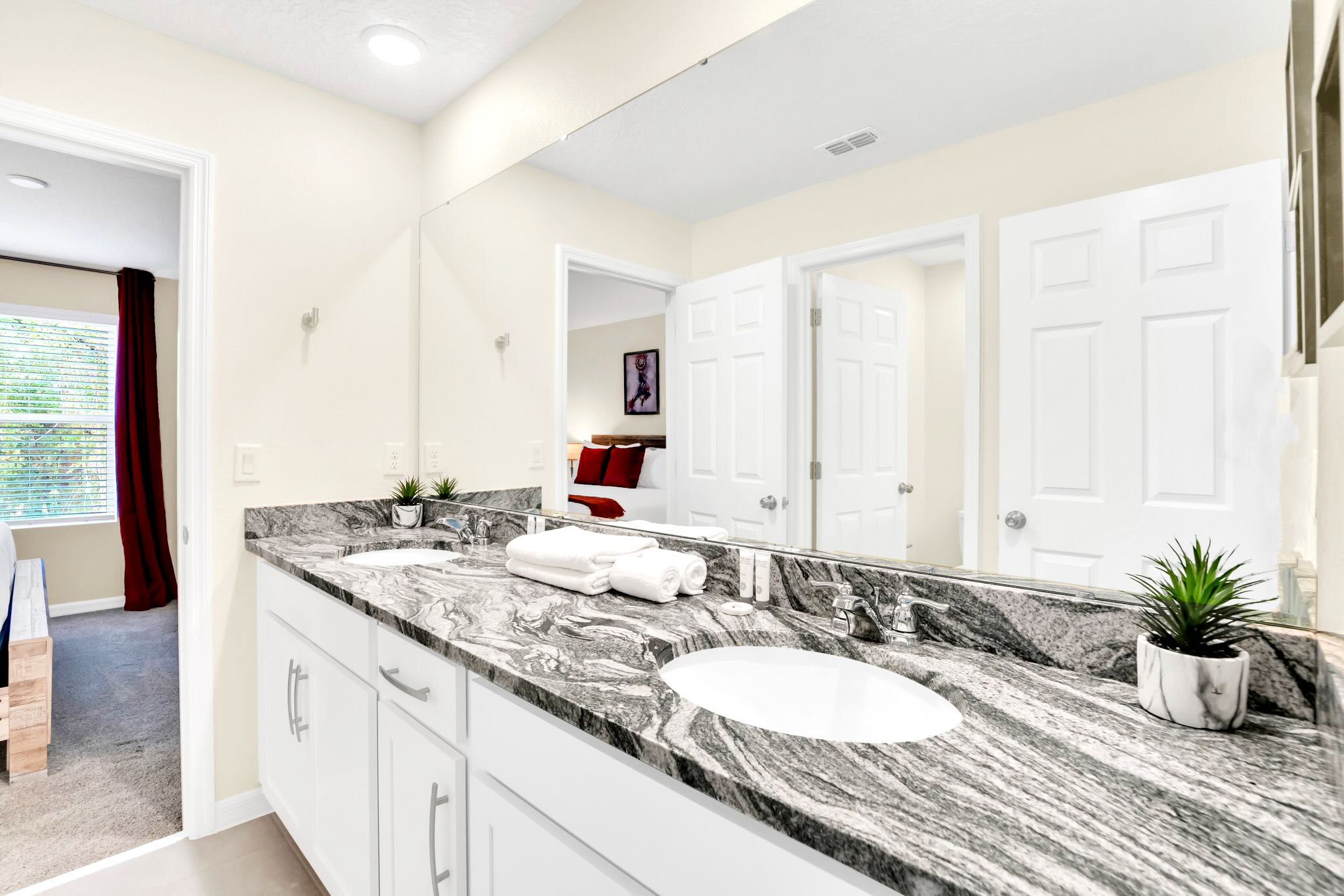 En-Suite Bathroom with Double Vanity and Shower