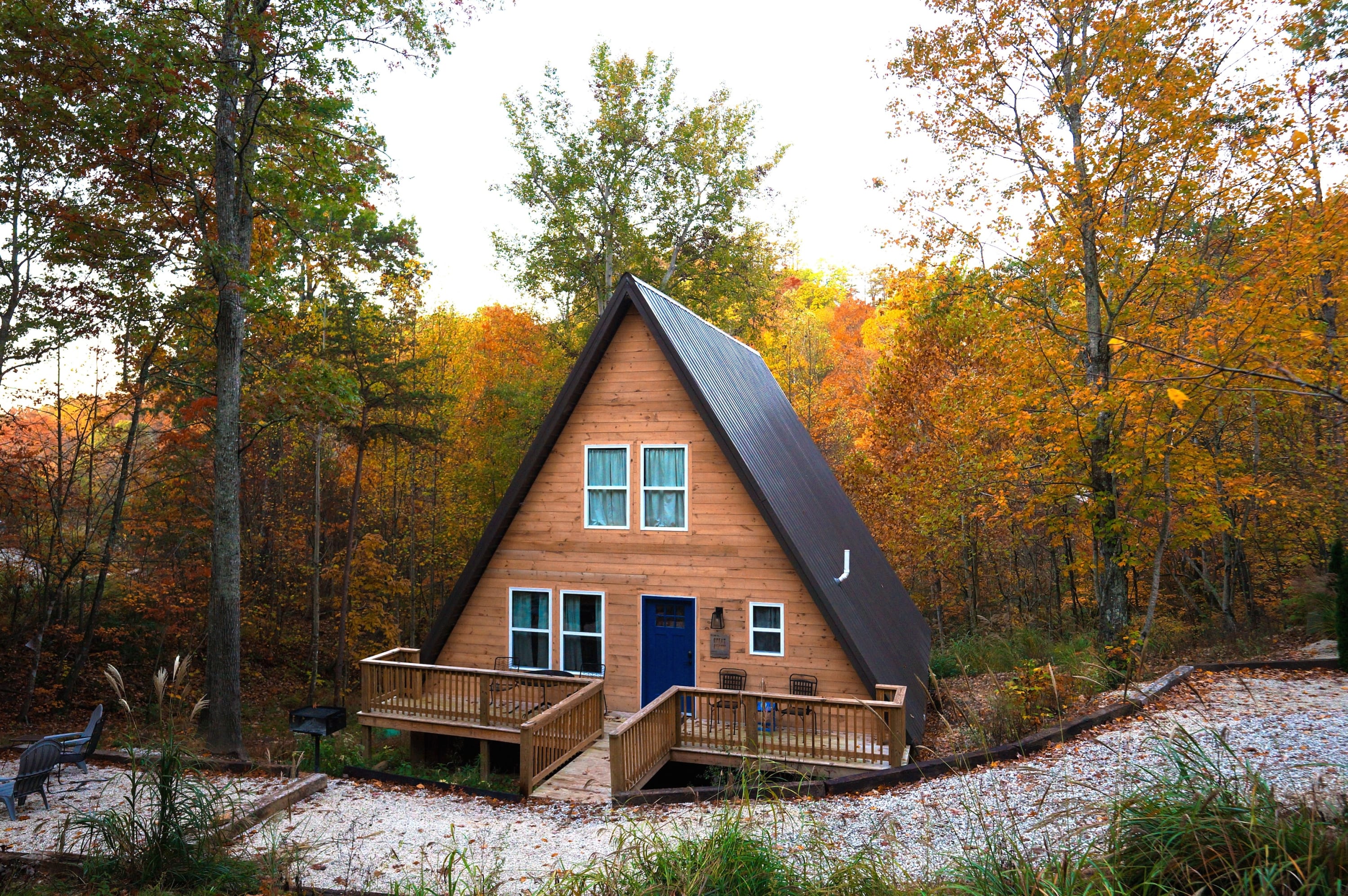 A-Frame Cabin | Hot Tub | Bluff Views | RRG — Slade, KY — vacation rental