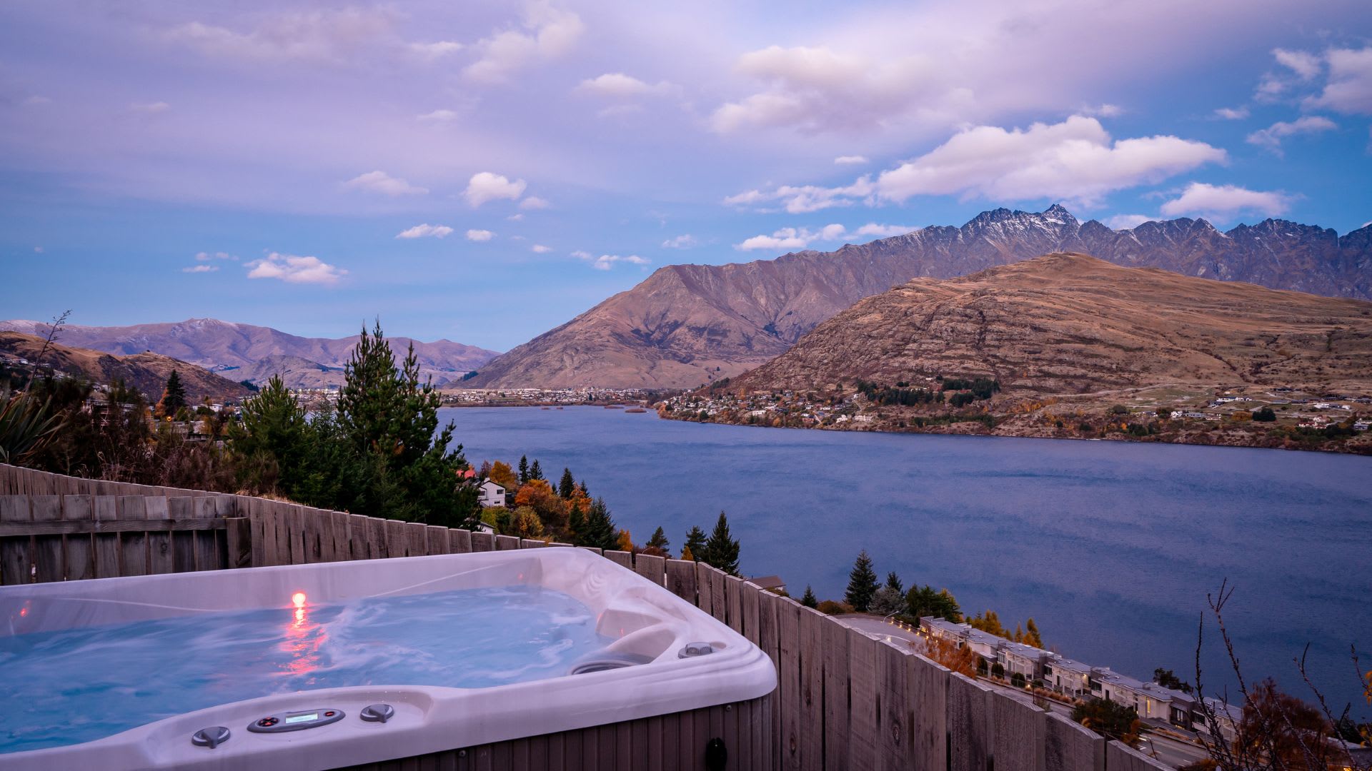 Enjoy the evening in your Queenstown spa
