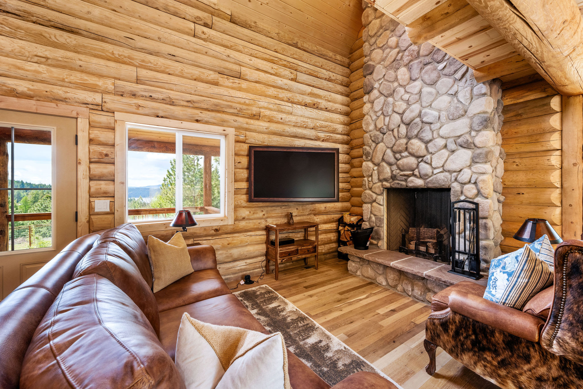 The Ranch at Lake Coeur d’Alene | Newly Built Log Cabin