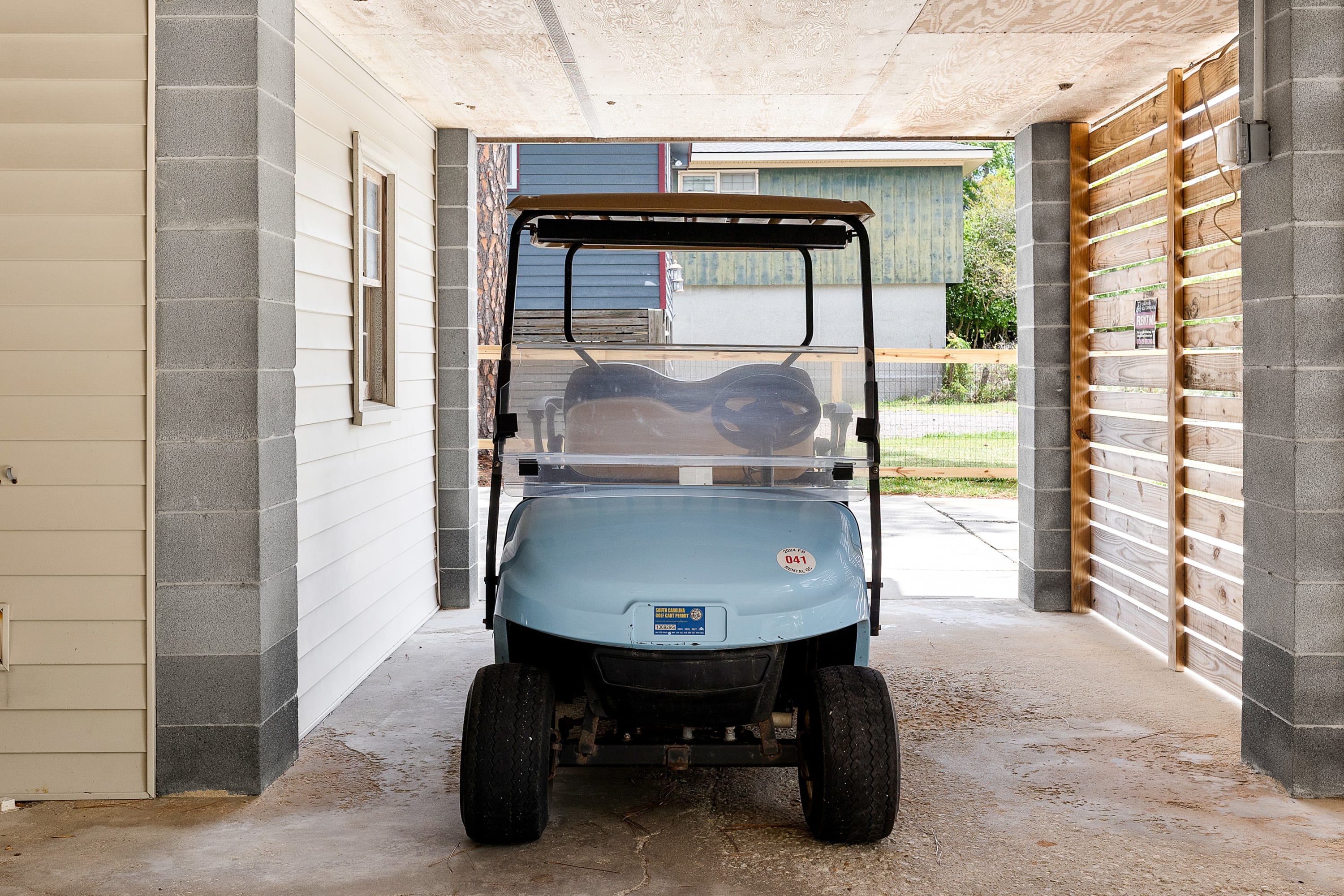 Golf cart rental available!