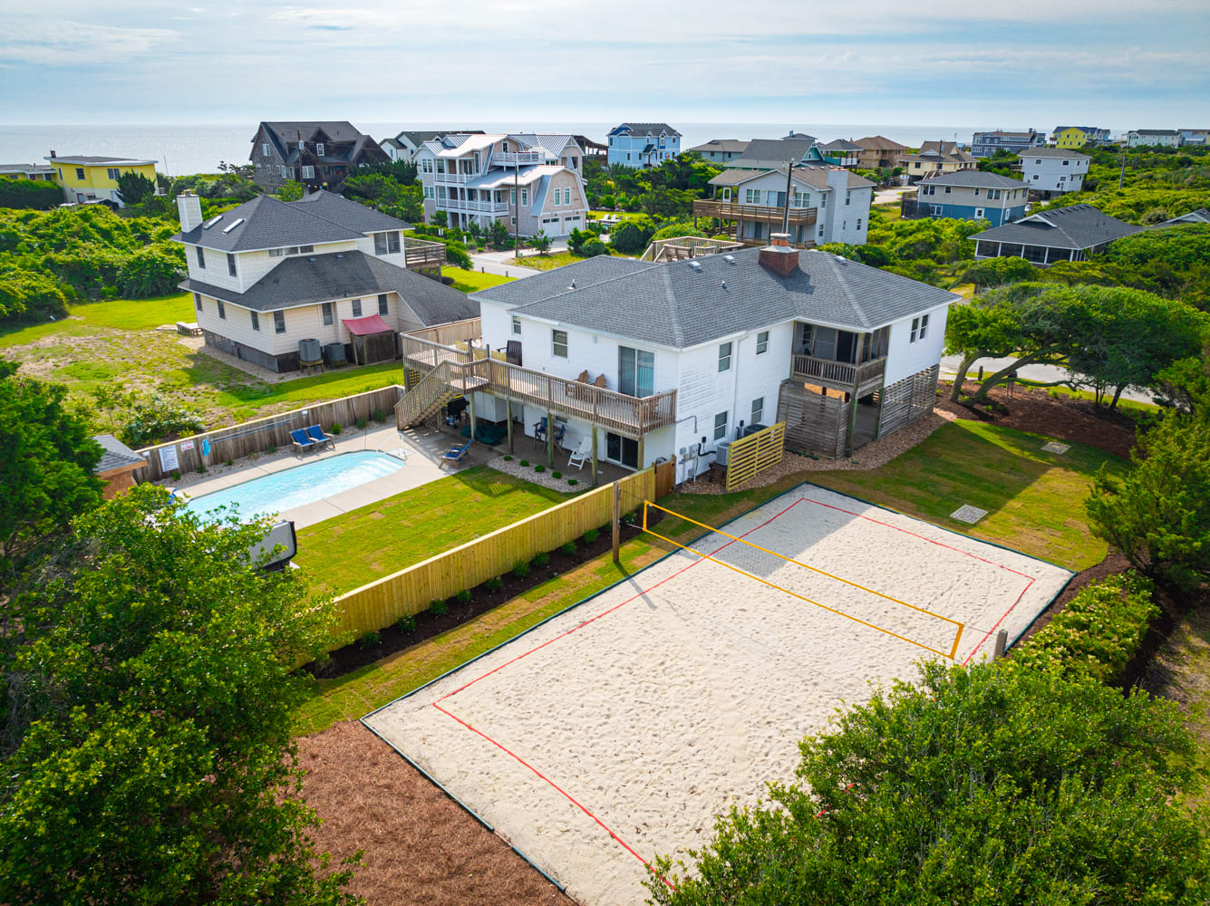 Ocean Views, Pool, Spa, Volleyball and Game Room! — Southern Shores, NC — vacation rental