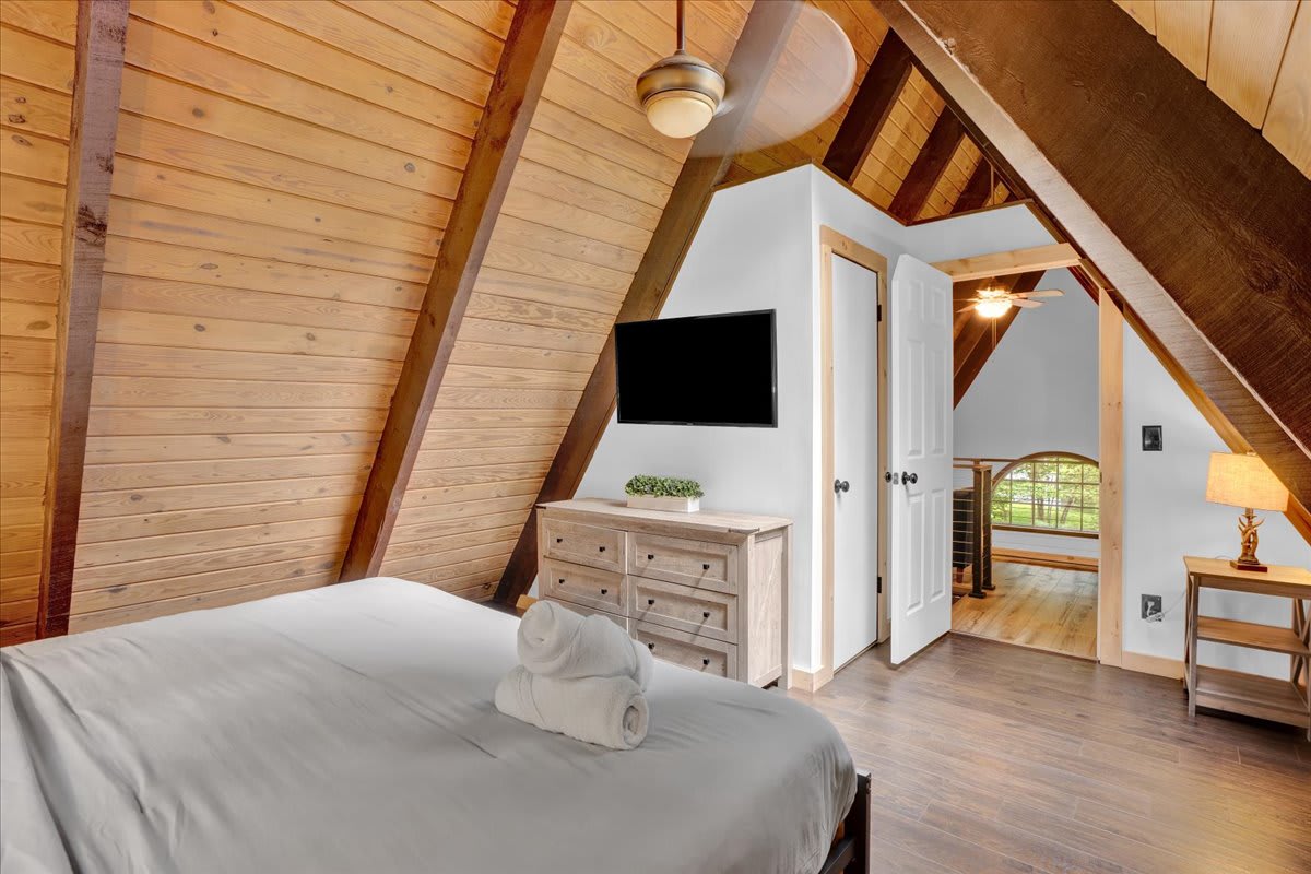 The Cedar A-Frame | Hot Tub | Firepit | Fireplace