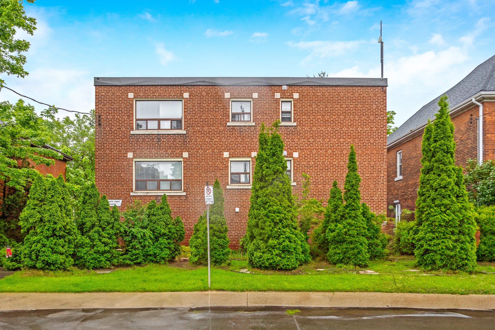 Apartment building exterior 