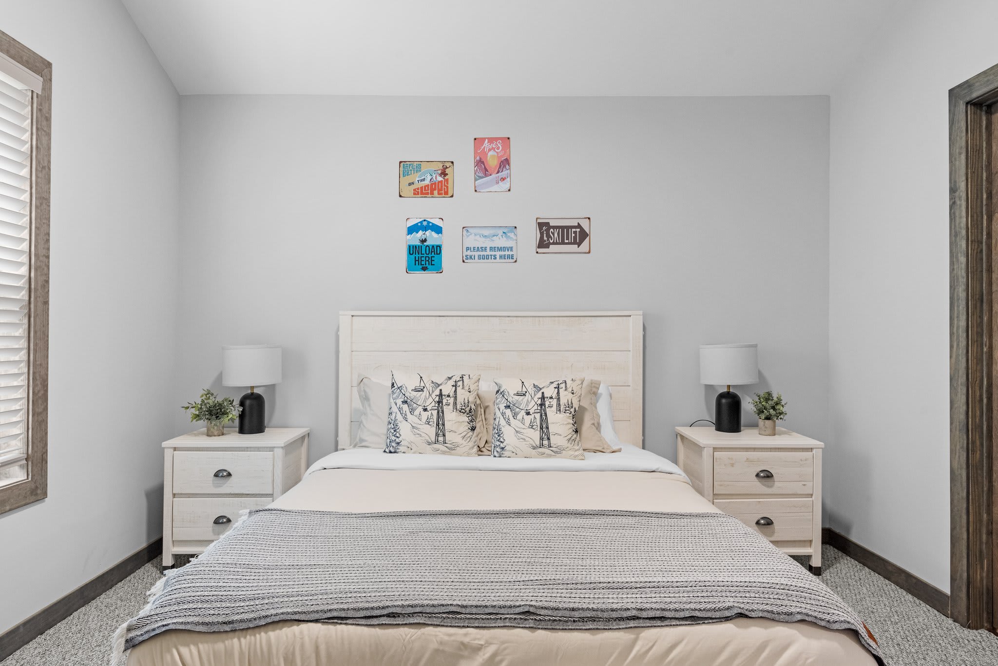 Bright and welcoming with cheerful details. This queen room has a fun, casual vibe that works great for guests of all ages.