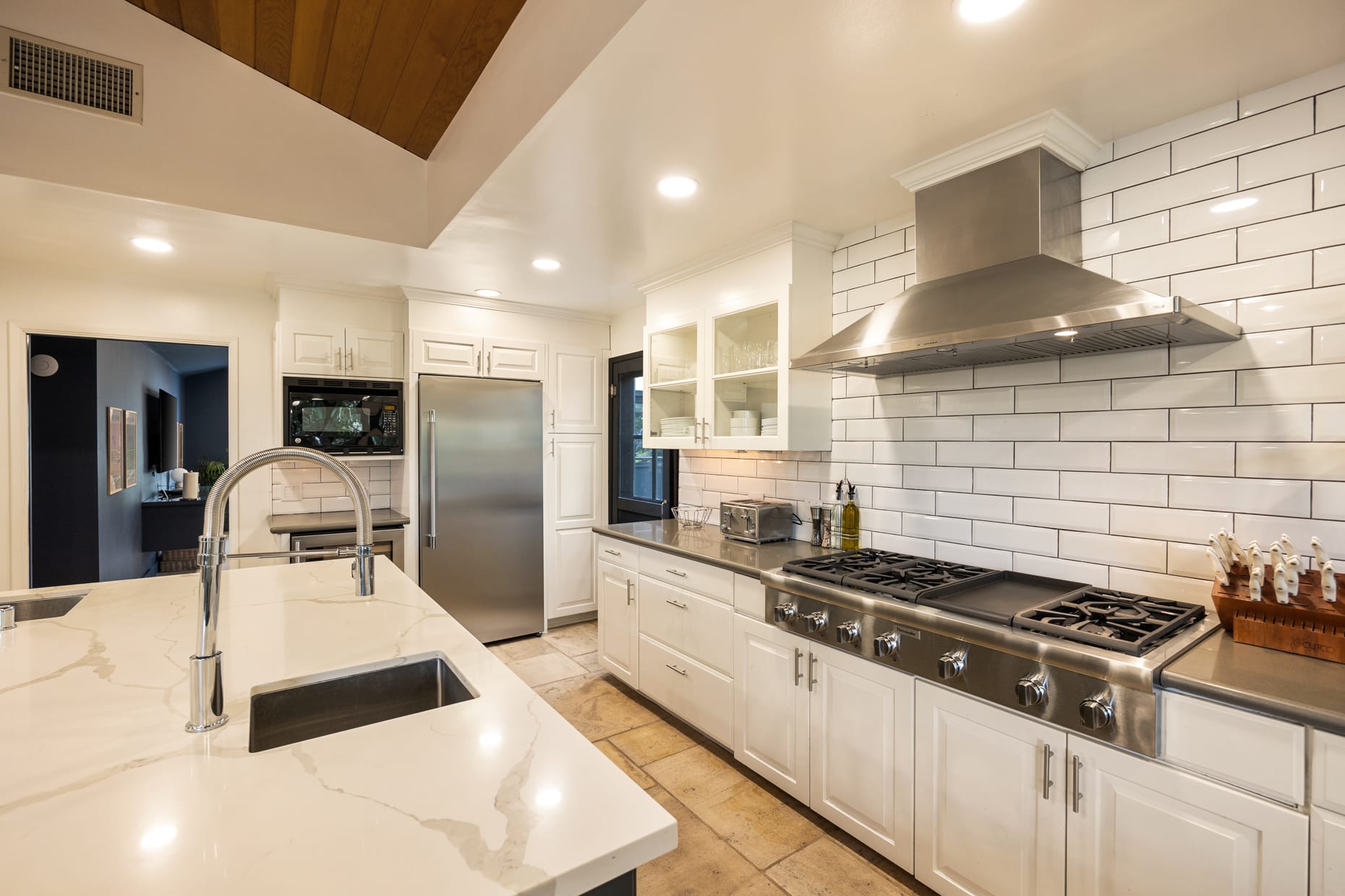 Ample counter space perfect for meal prep and entertaining.