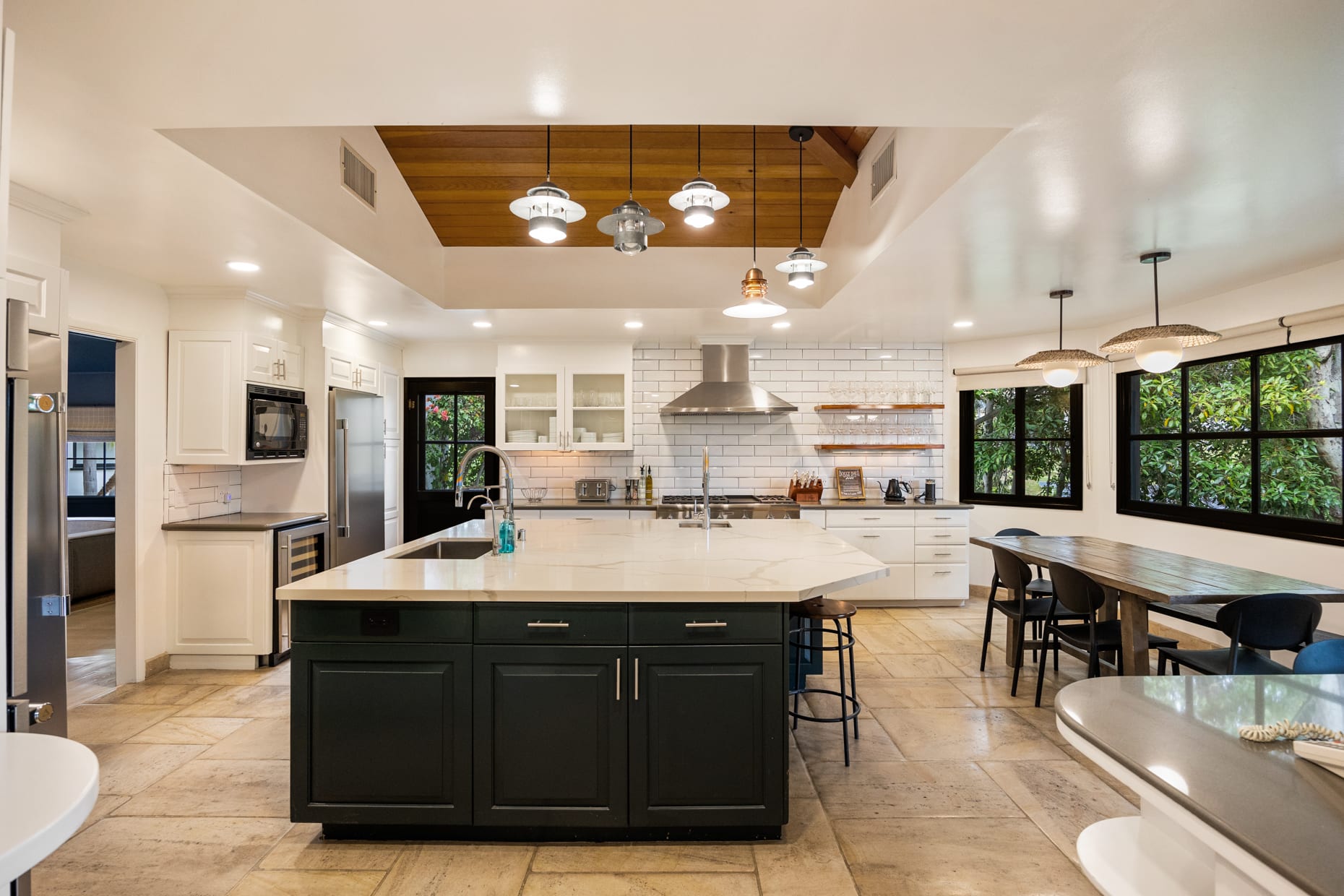 Spacious layout designed for easy movement and comfort while cooking.