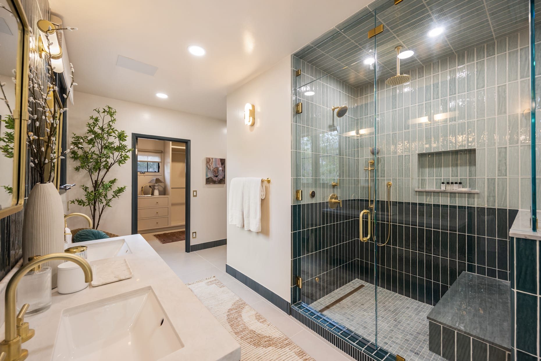 Experience ultimate comfort with heated floors and premium amenities in the renovated master bath.