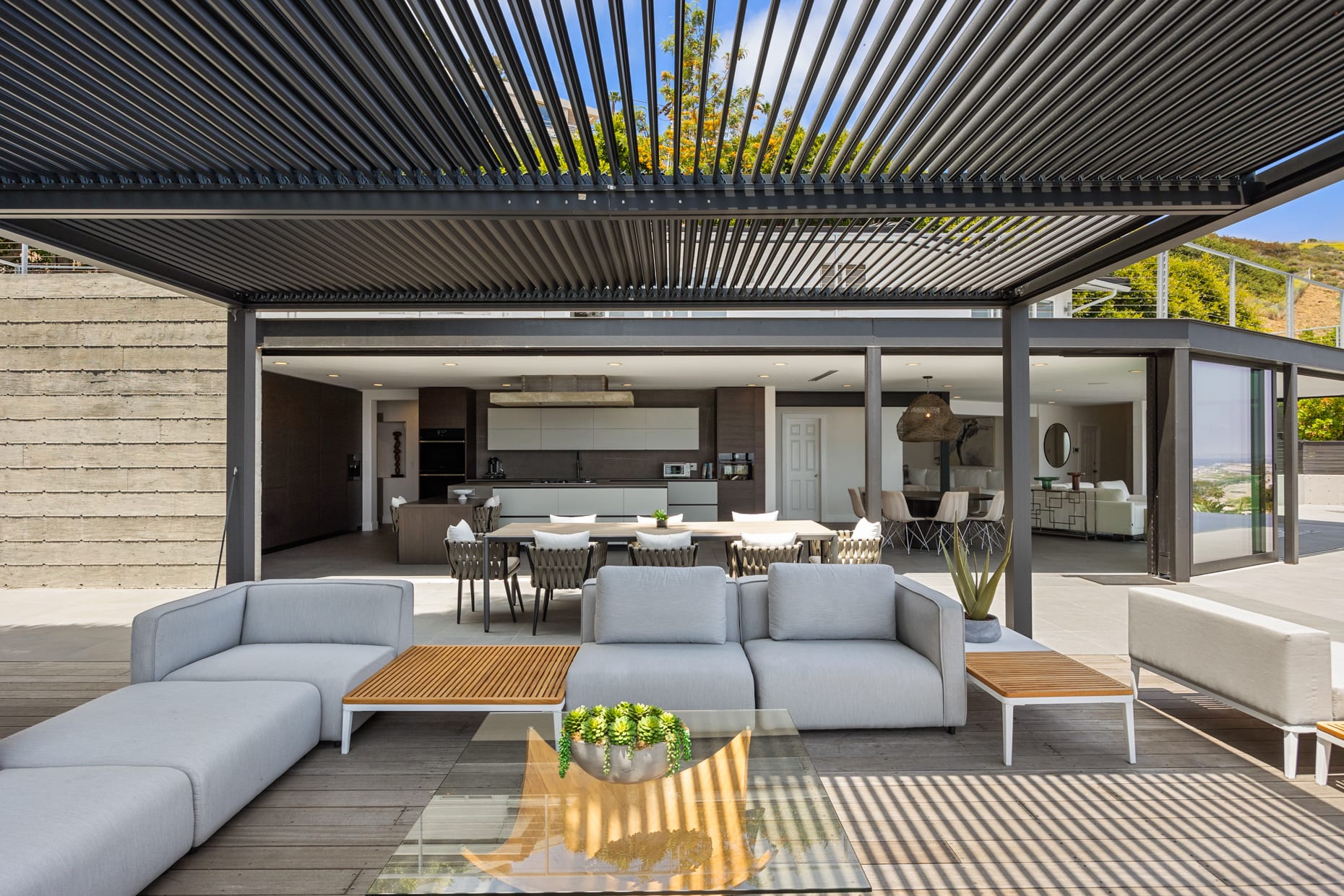Enjoy intimate gatherings or quiet moments in this cozy outdoor sanctuary.