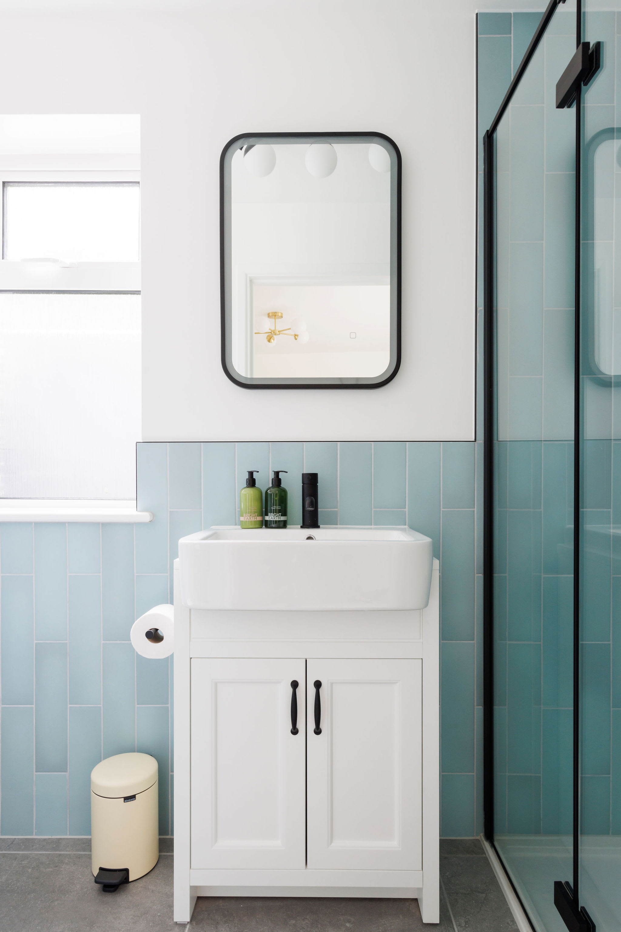 Modern bathroom with essential amenities