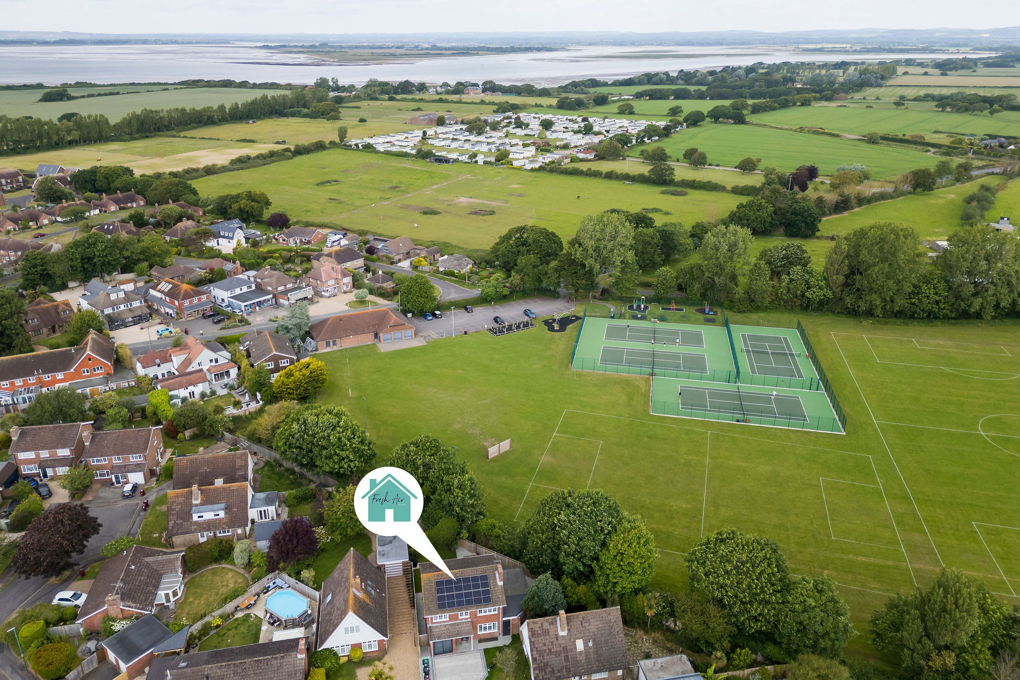 Our coastal retreat with the park next door!