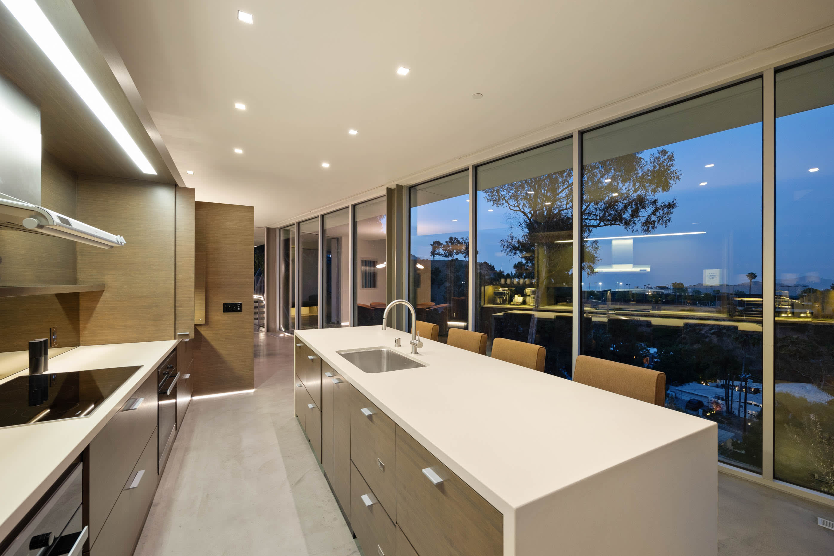 Gourmet kitchen with top-of-the-line Miele appliances for culinary excellence.
