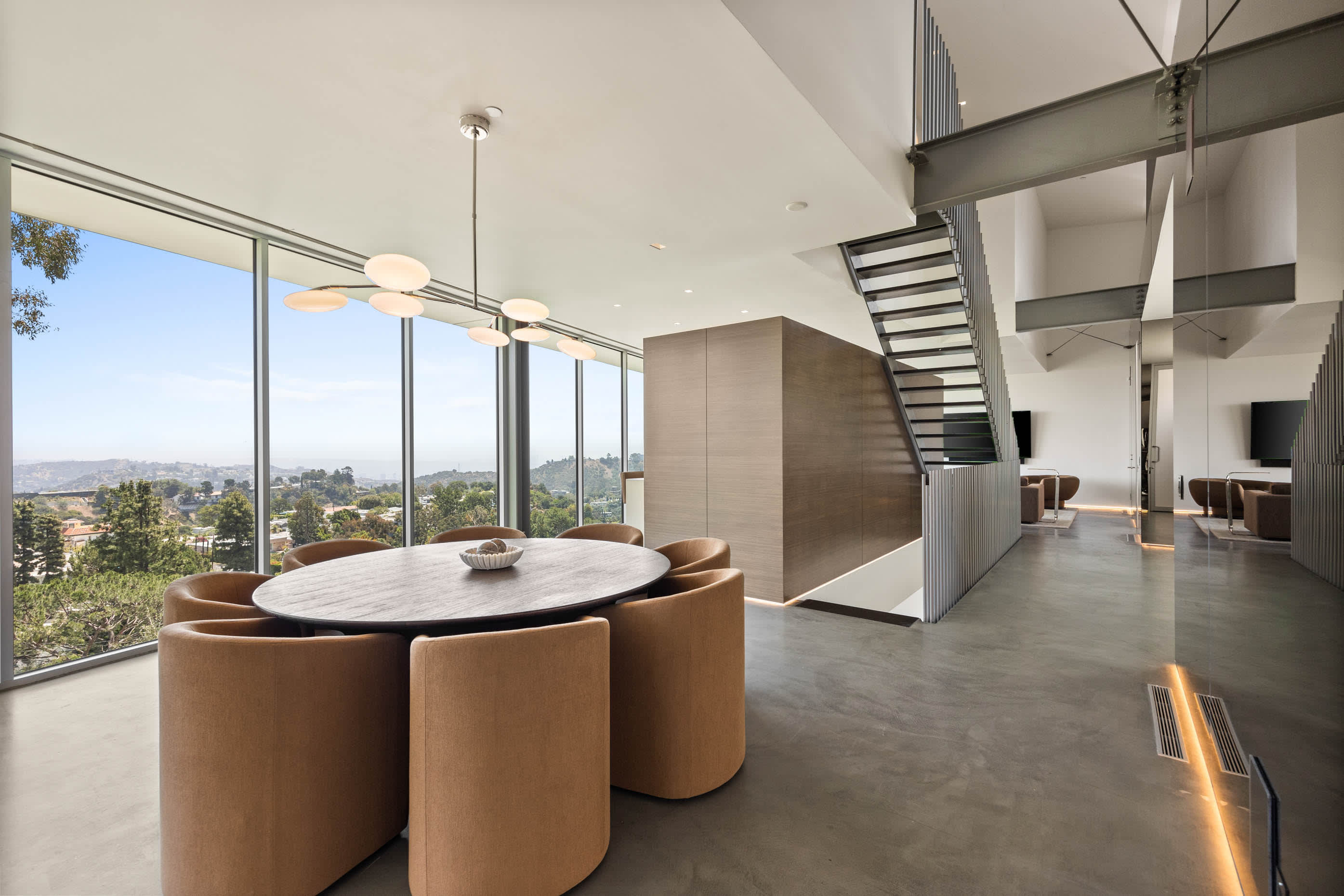 Elegant dining room designed for sophisticated gatherings and exquisite meals.
