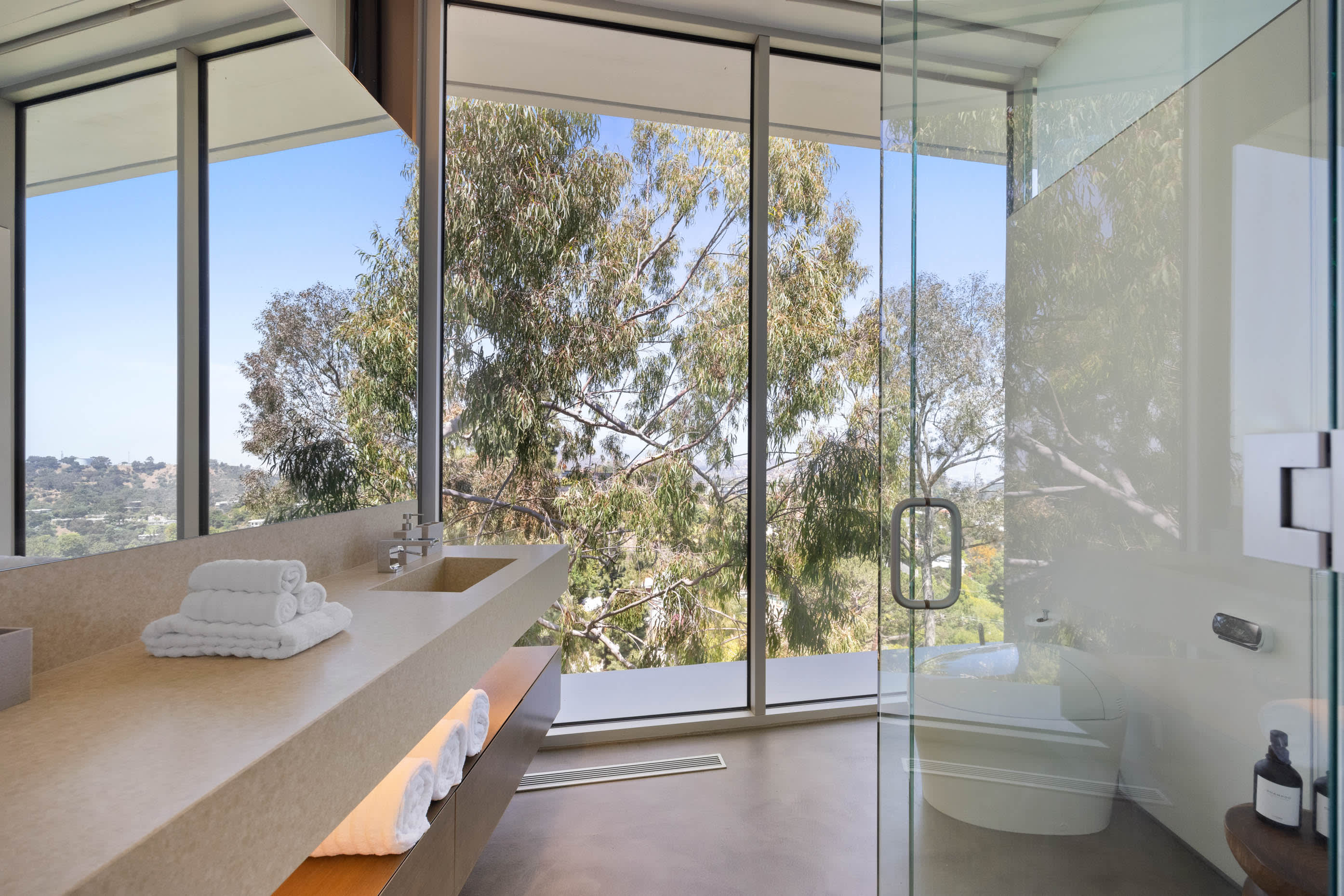 Elegant design with high-end fixtures and finishes, ensuring a spa-like experience for guests.
